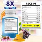 New Age 8 in 1 Immune Support Capsules | Echinacea & D

