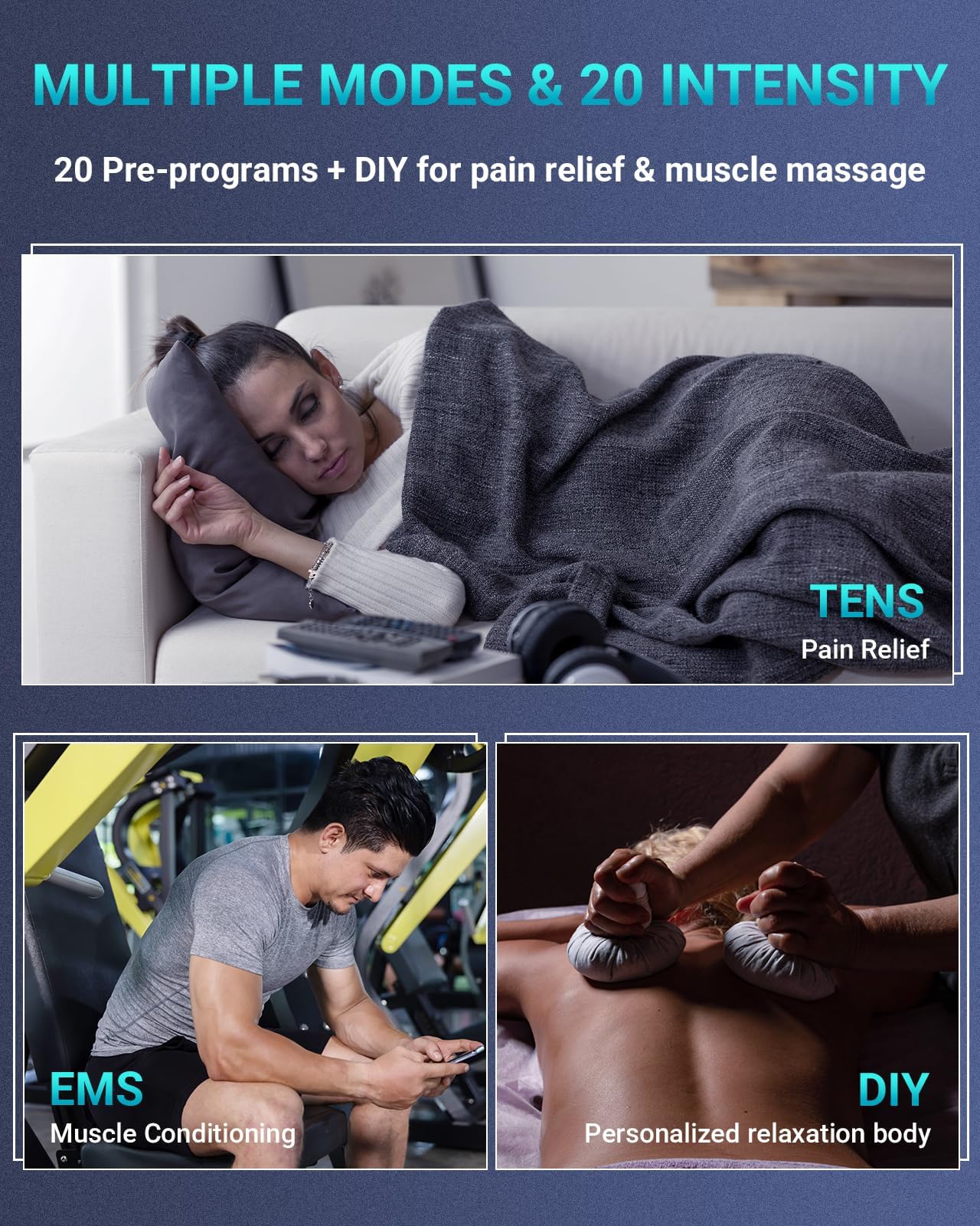Comfytemp TENS EMS Pain Relief Device | Home Use

