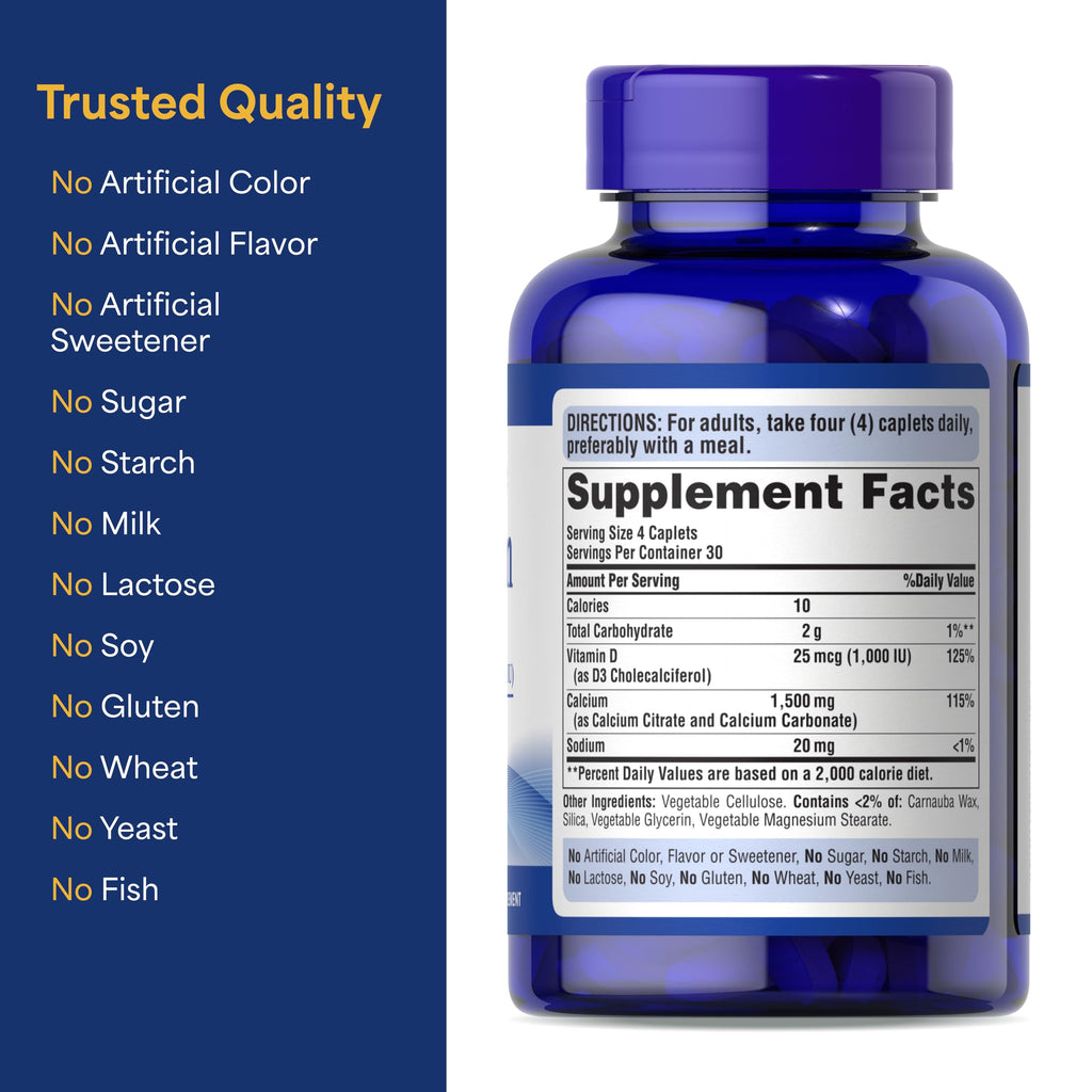 Puritan's Pride Calcium with Vitamin D for Bone Health

