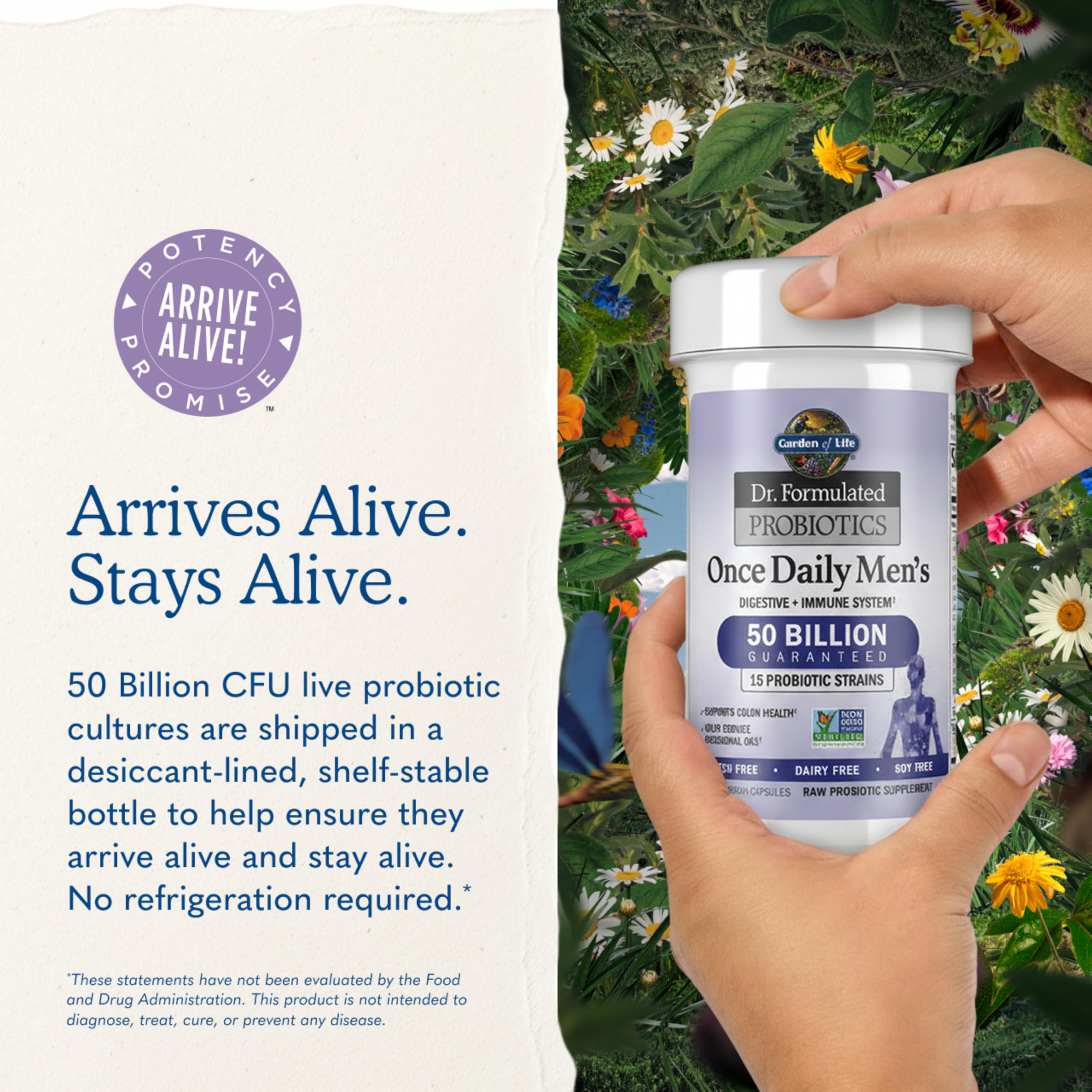 Garden of Life Probiotics for Men Formulated 50 Billion CFU


