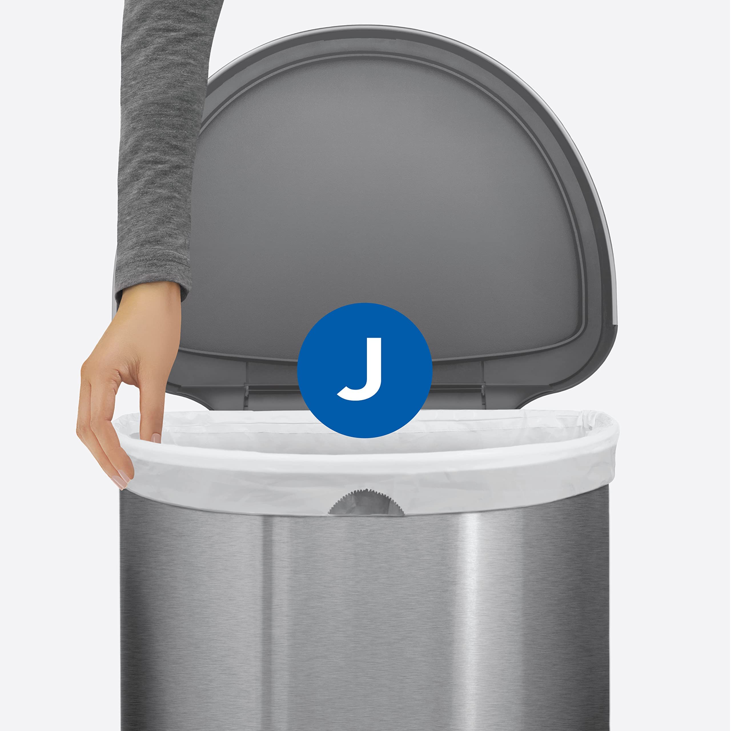 simplehuman Code J Custom Fit Liners for Kitchen Trash Cans

