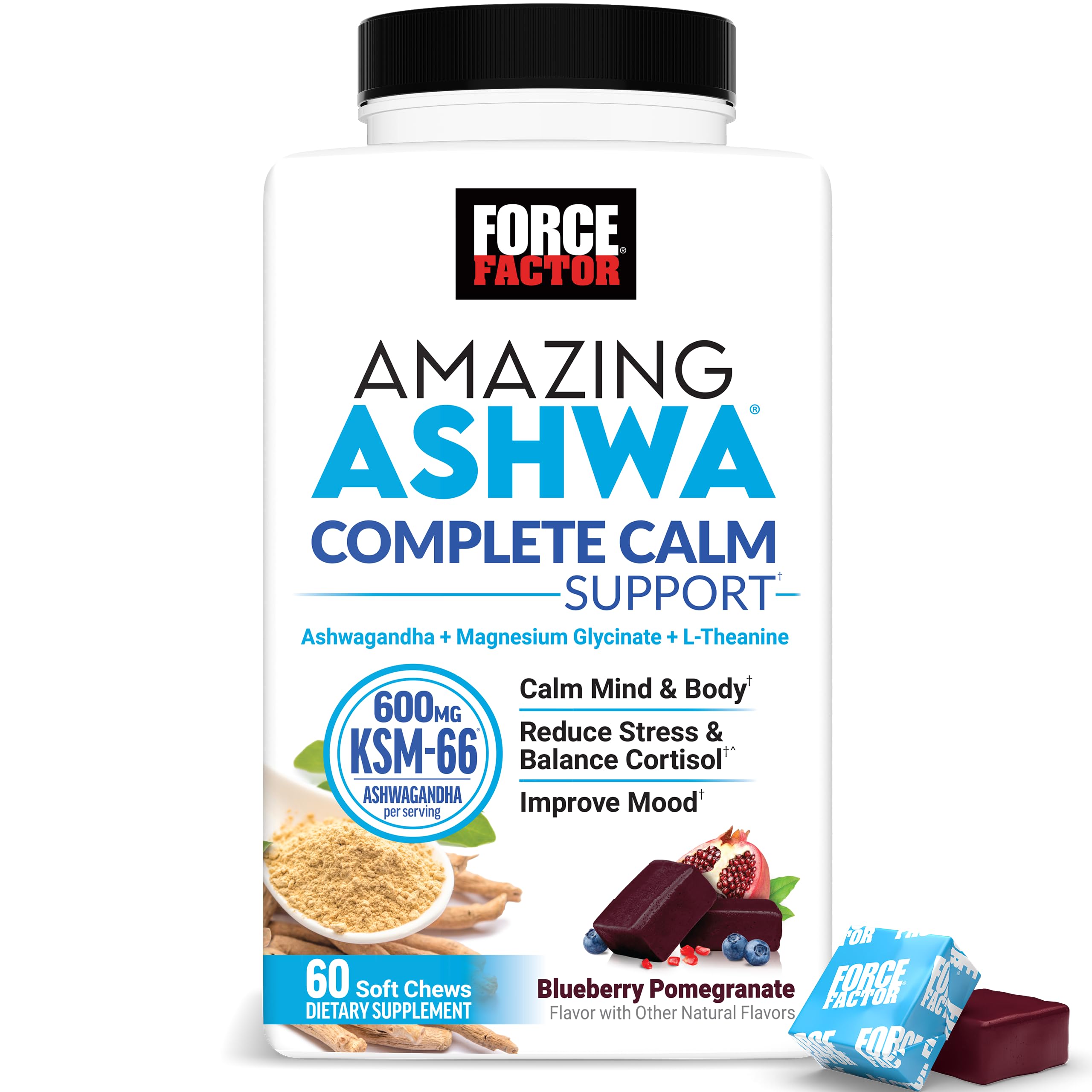 Force Factor Ashwa Complete Calm Support Soft Chews

