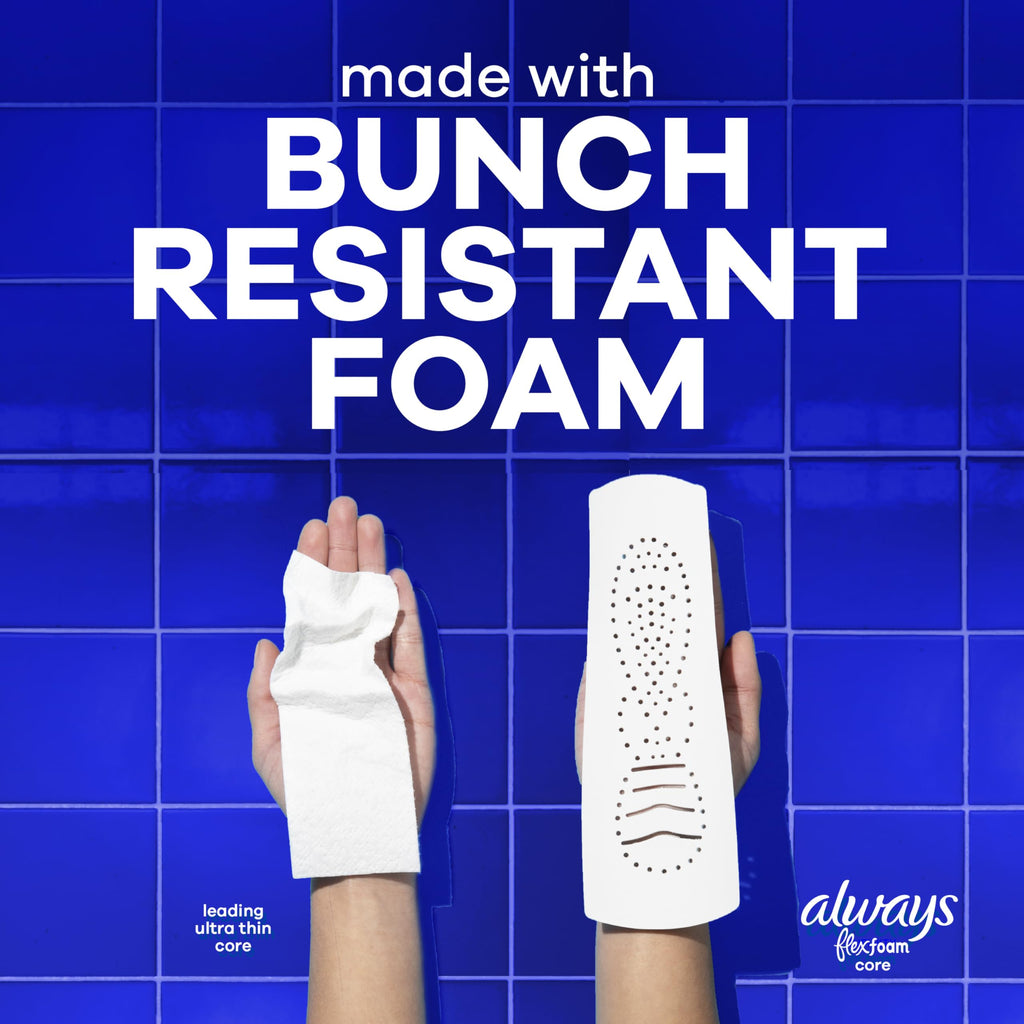 Always Infinity Unscented FlexFoam Pads with Wings

