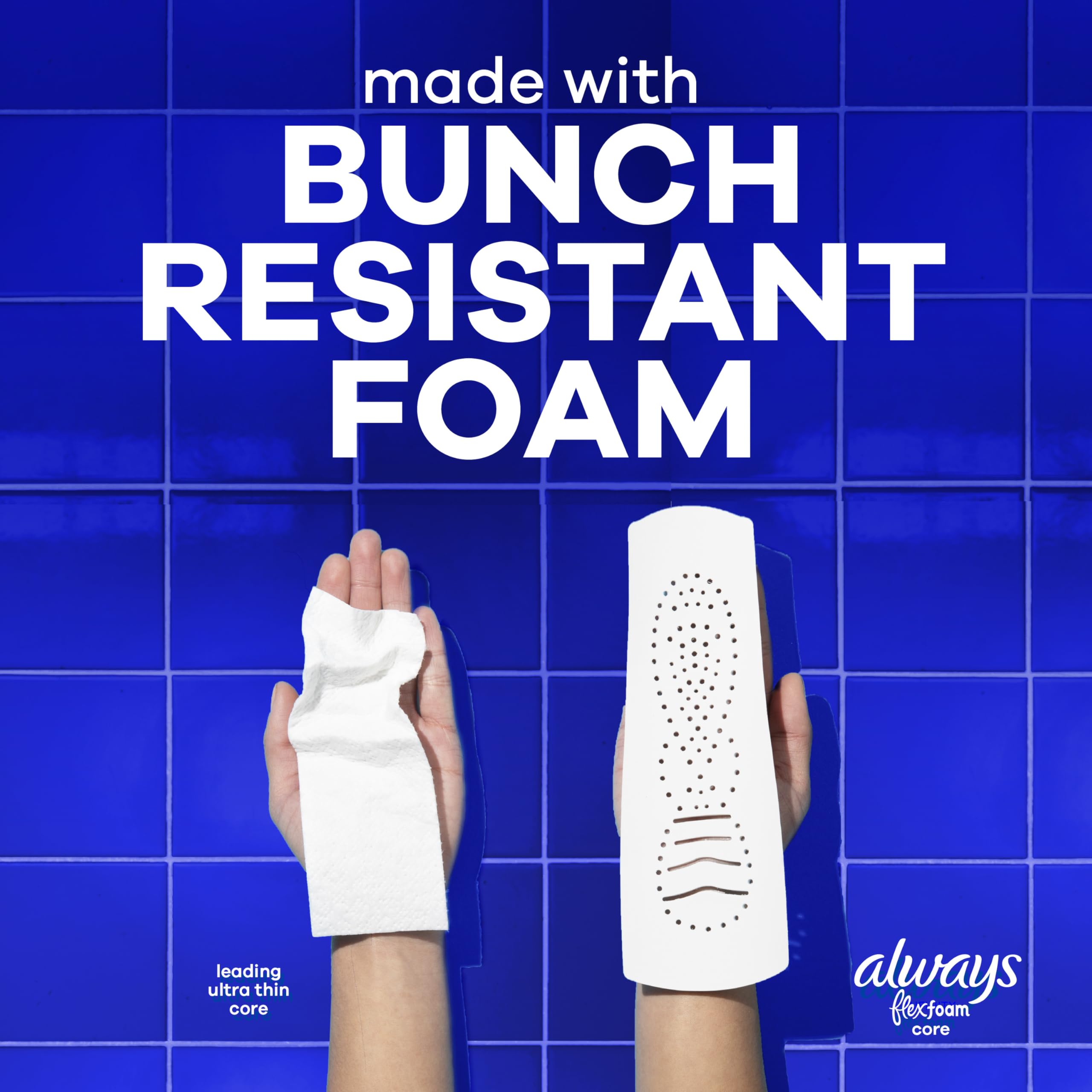 Always Infinity Unscented FlexFoam Pads with Wings

