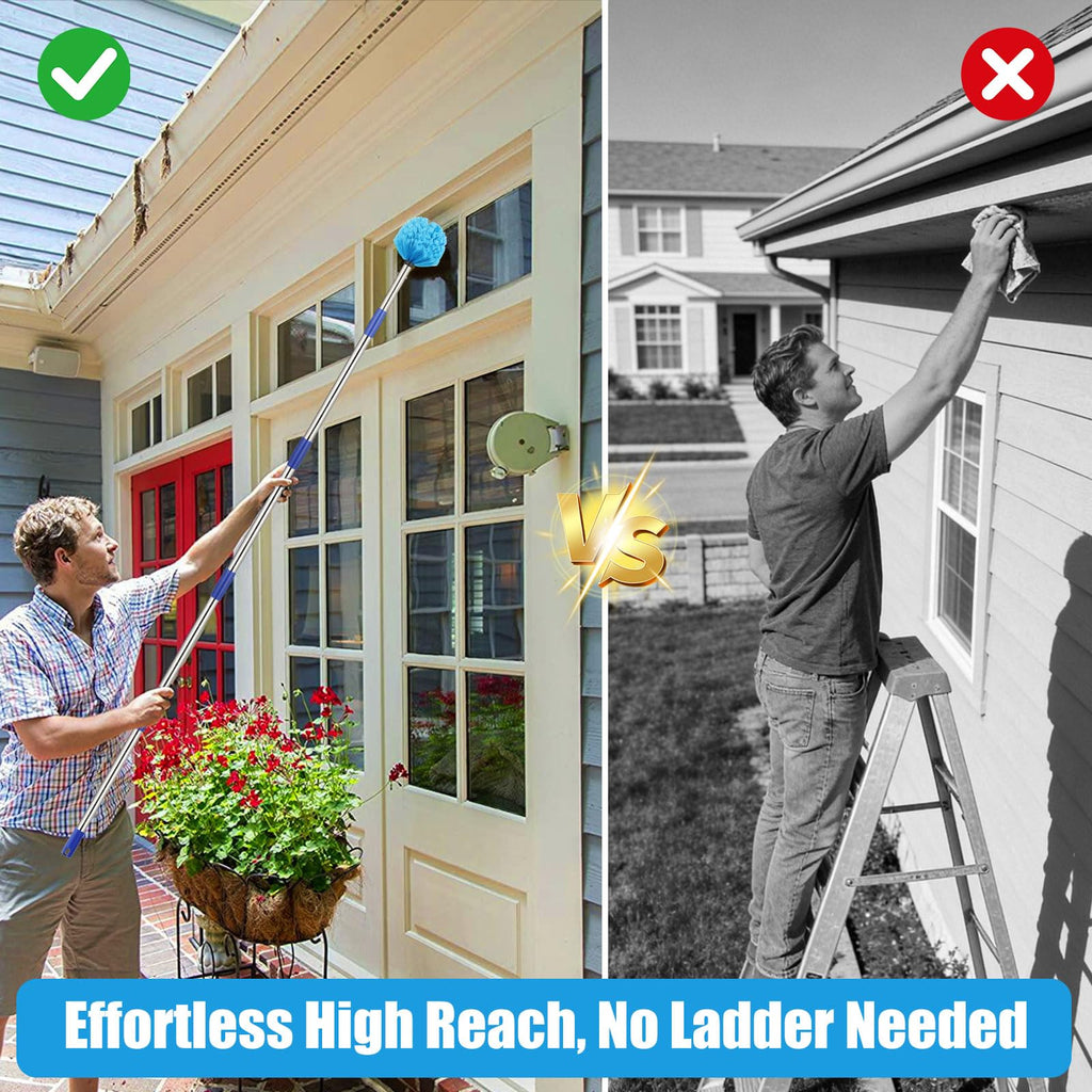 Cobweb Duster with Extendable Pole for High Ceilings


