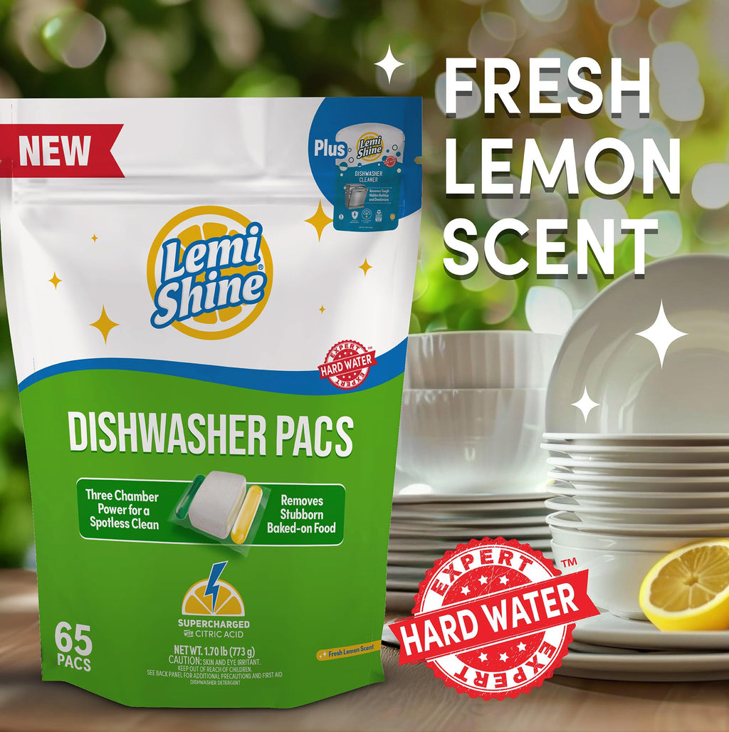 Lemi Shine Dishwasher Detergent Pods | Lemon Fresh Clean

