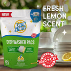 Lemi Shine Dishwasher Detergent Pods | Lemon Fresh Clean

