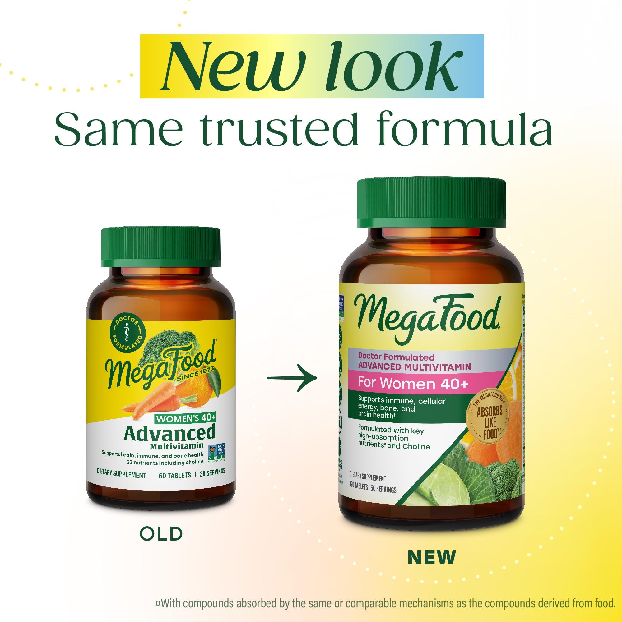 MegaFood Women's 40+ Multivitamin - Real Food, Vegetarian

