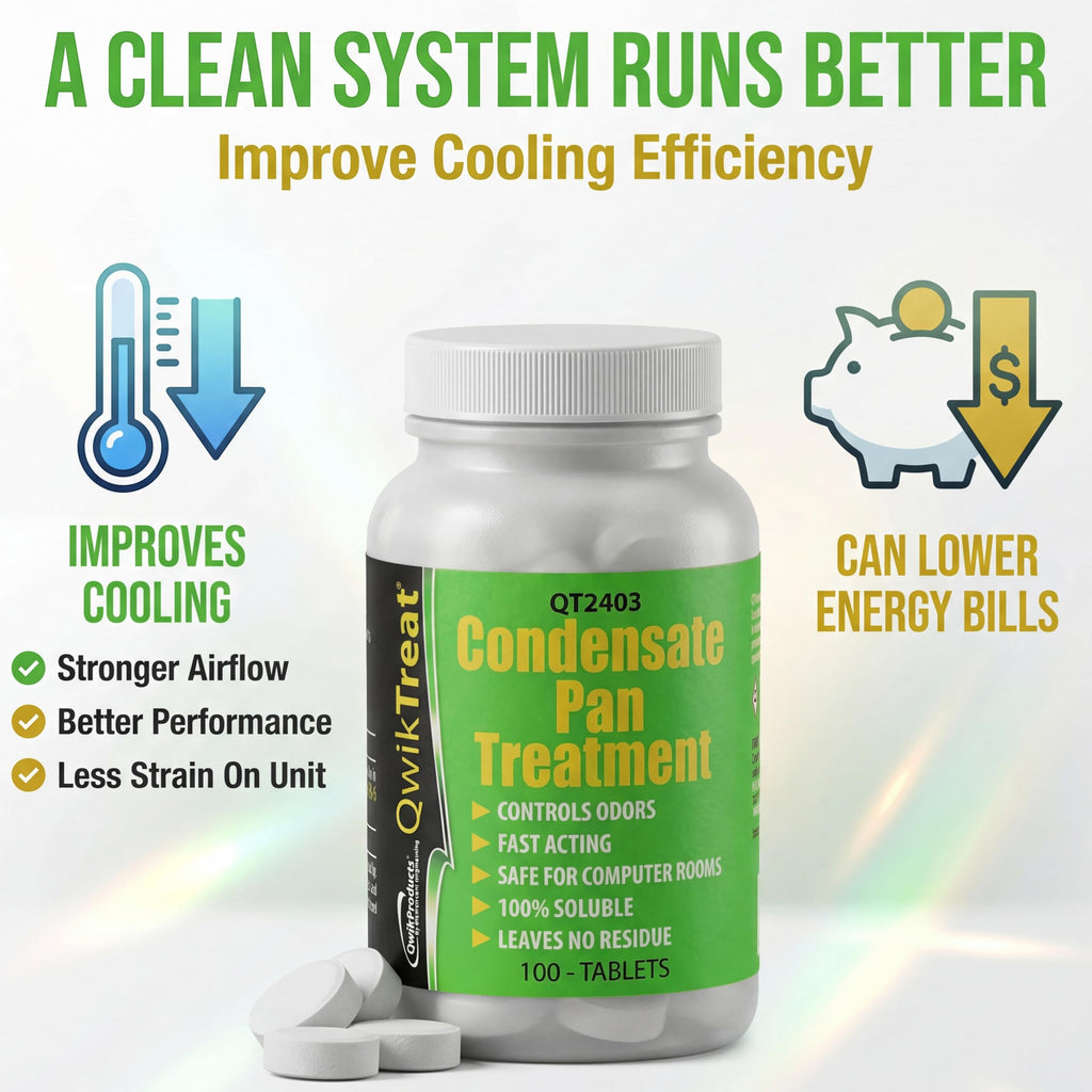 QwikTreat AC Pan Cleaner for Condensate Pans & HVAC Drain Lines

