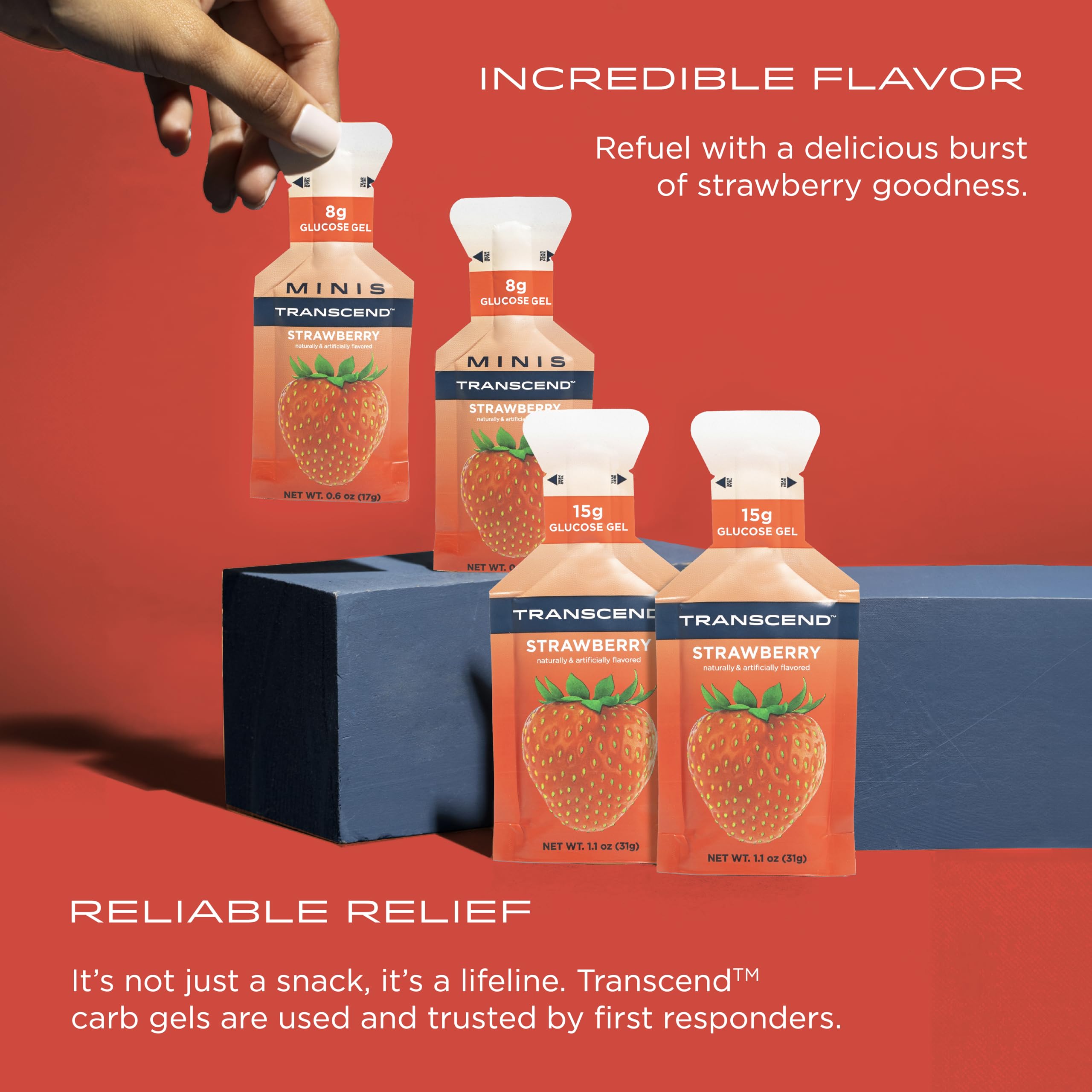 Carb Gel by Transcend Foods - Fast-Acting, Gluten Free

