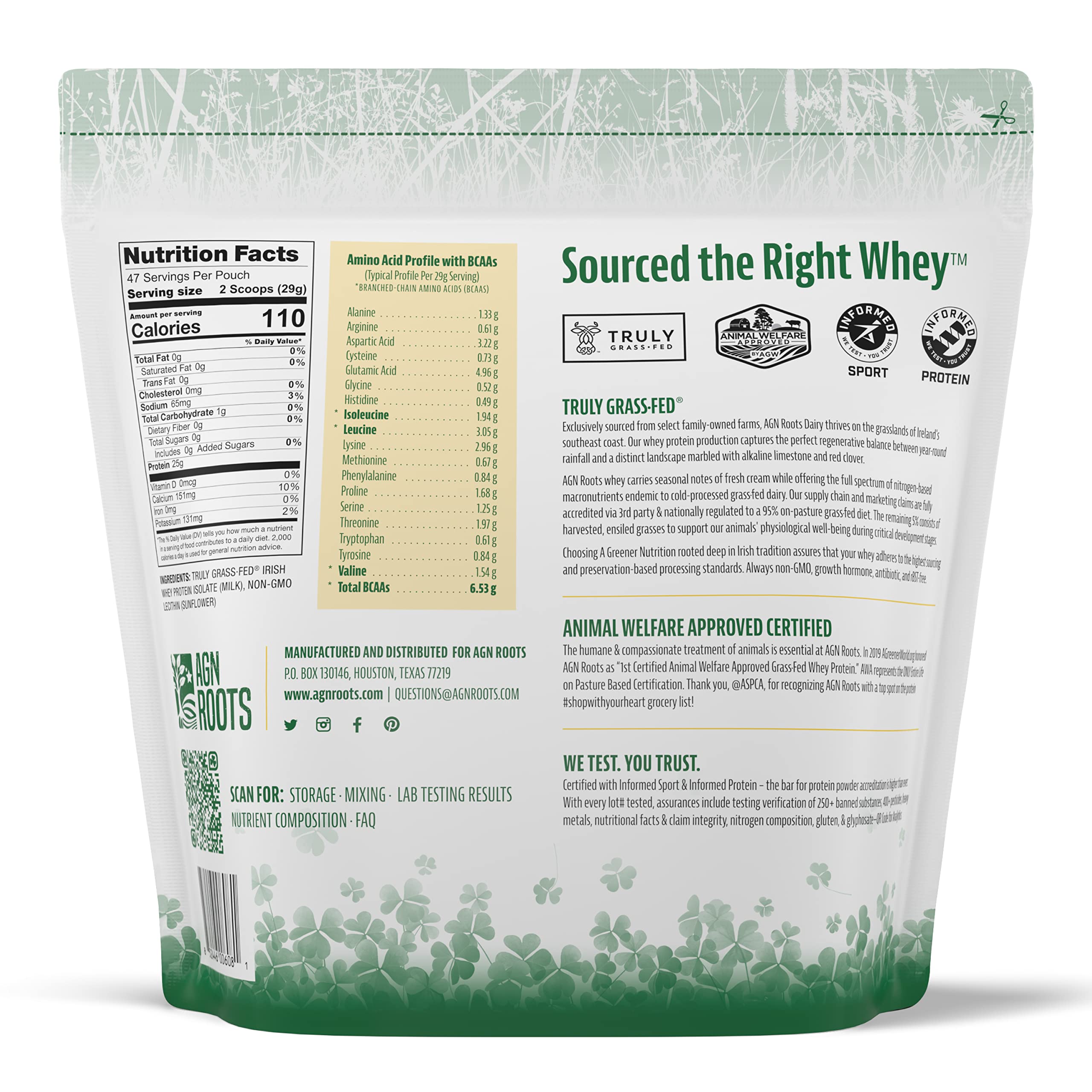Grass-Fed Whey Isolate | AGN Roots

