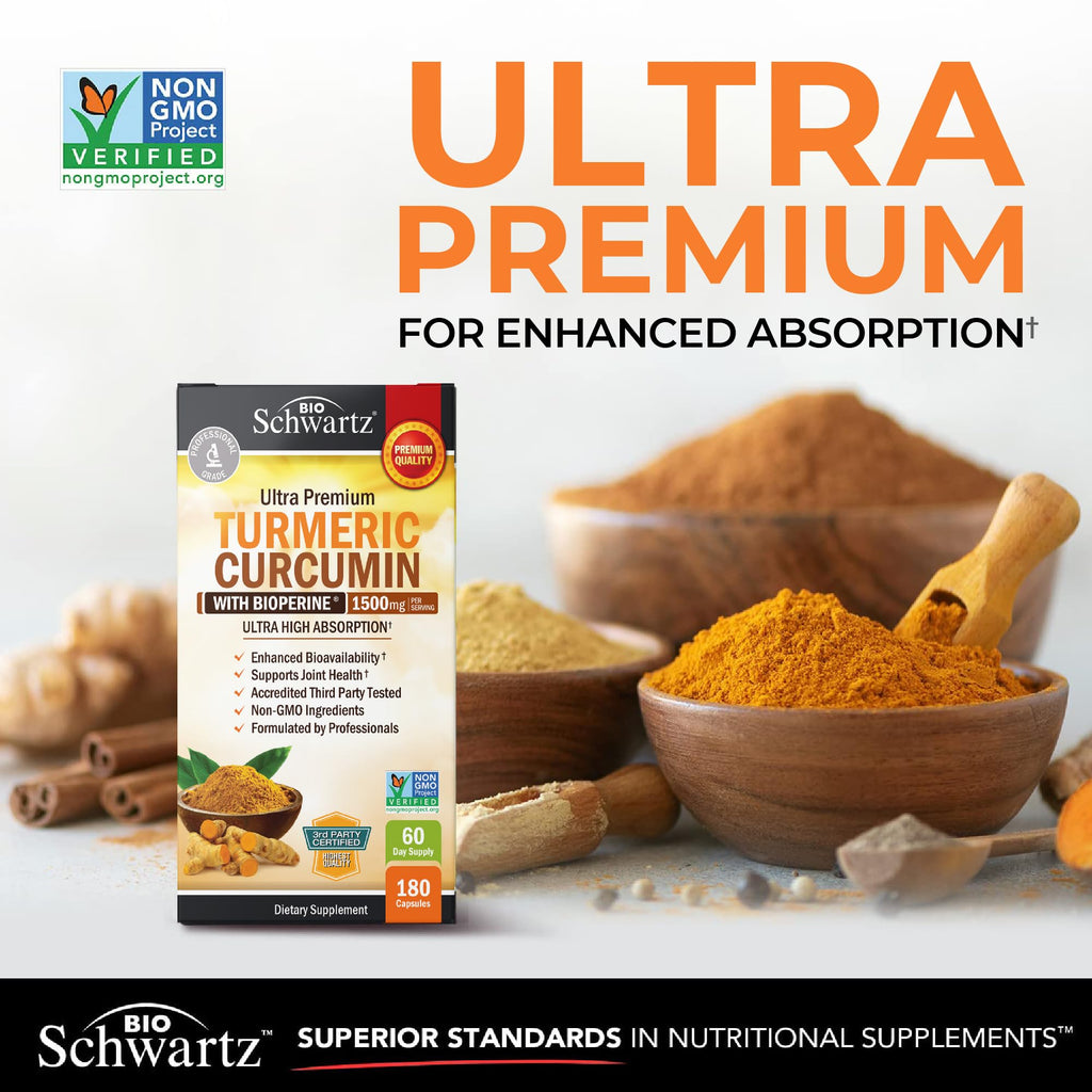 Turmeric Curcumin with Black Pepper BioPerine Capsules

