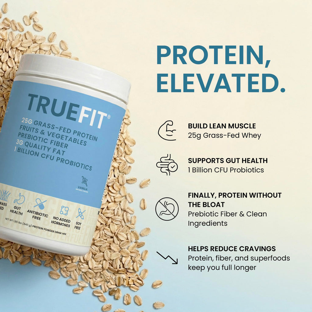 TrueFit High Fiber Protein Powder - Grass-Fed Whey

