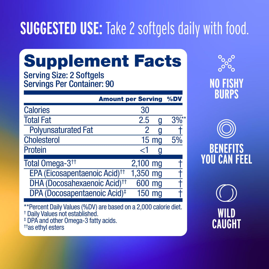 OceanBlue Omega-3 Burpless Fish Oil | High-Potency

