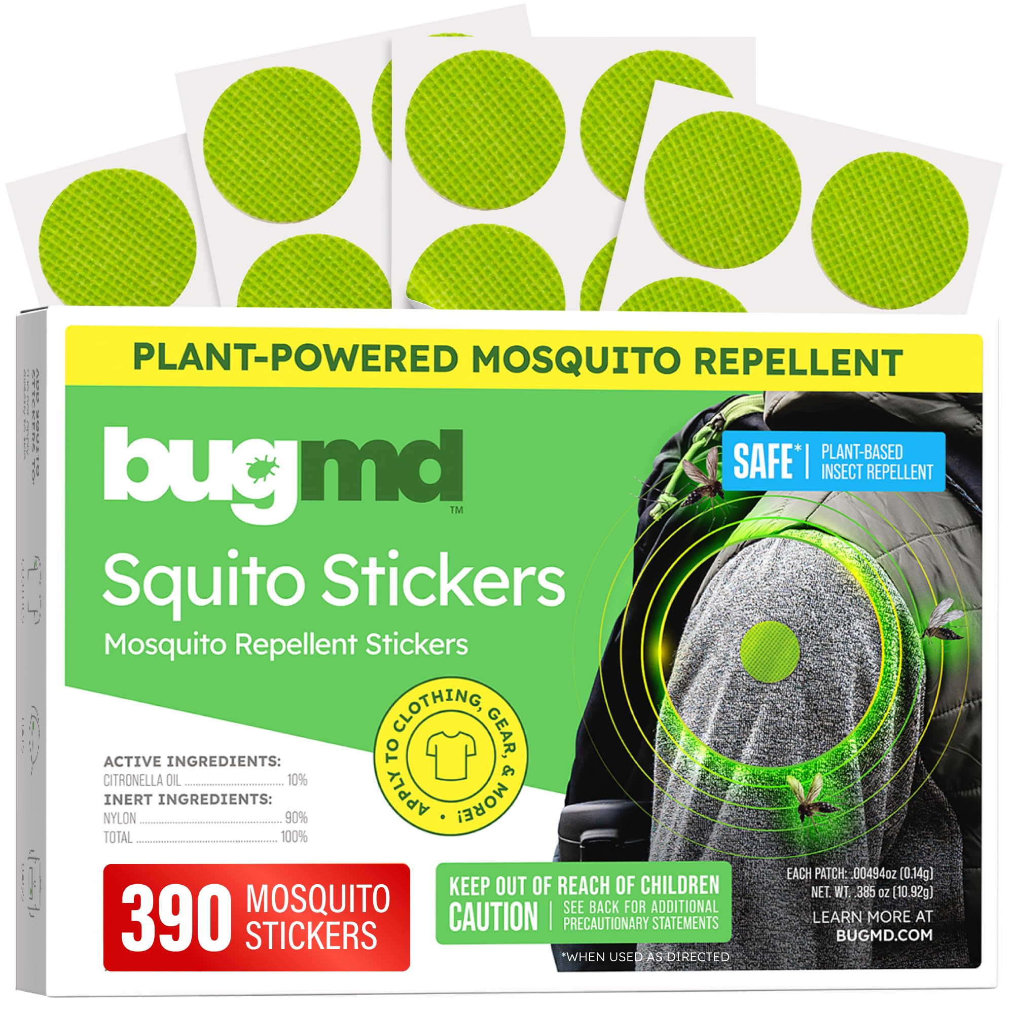 BugMD Squito Stickers Mosquito Repellent Patches
