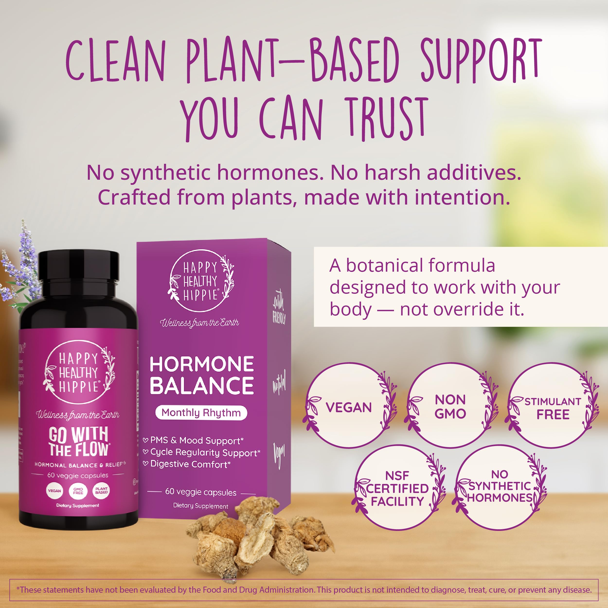 Happy Healthy Hippie Hormone Balance Herbal Supplement

