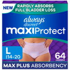 Always Discreet MaxiProtect Incontinence Underwear for Women

