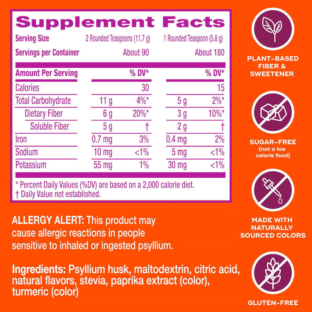 Metamucil Premium Blend Psyllium Fiber Supplement

