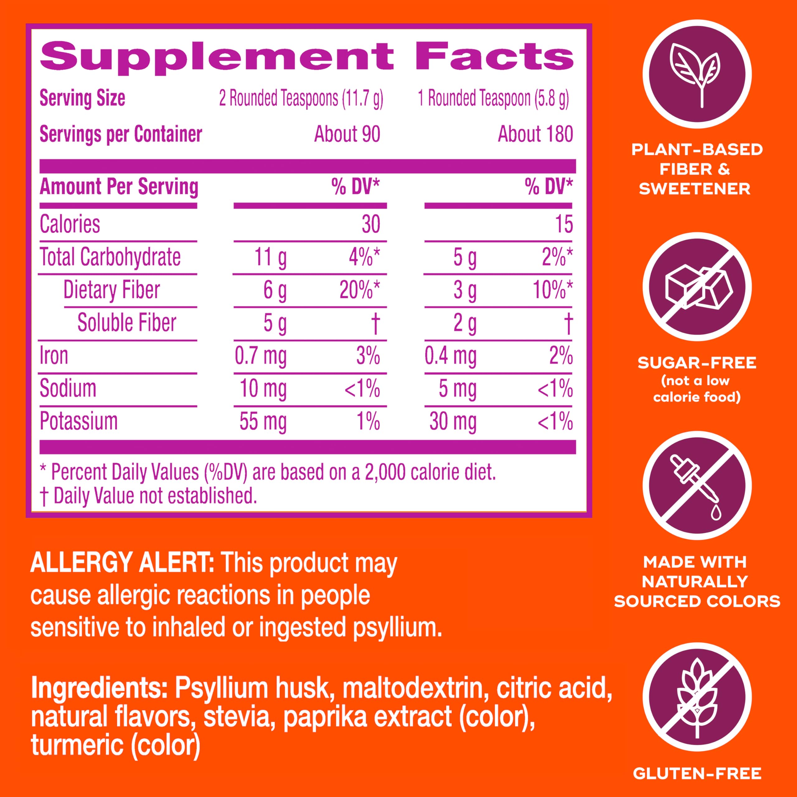 Metamucil Premium Blend Psyllium Fiber Supplement

