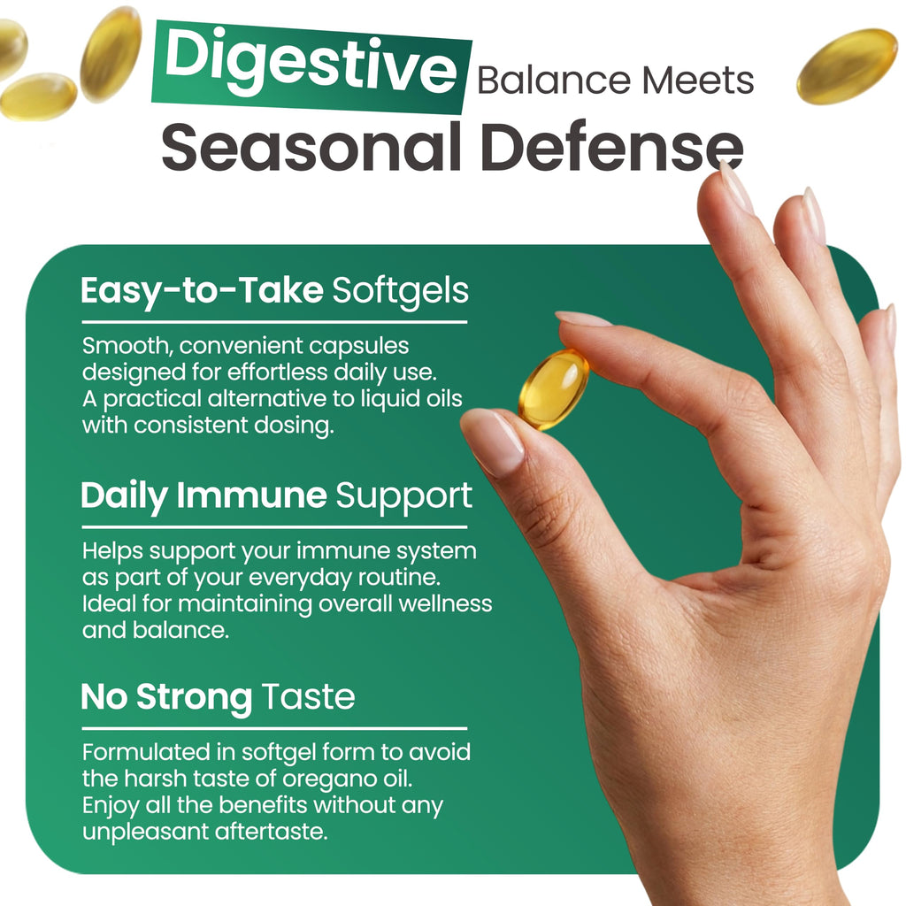 Resilia Oil of Oregano & Black Seed Softgels for Immunity

