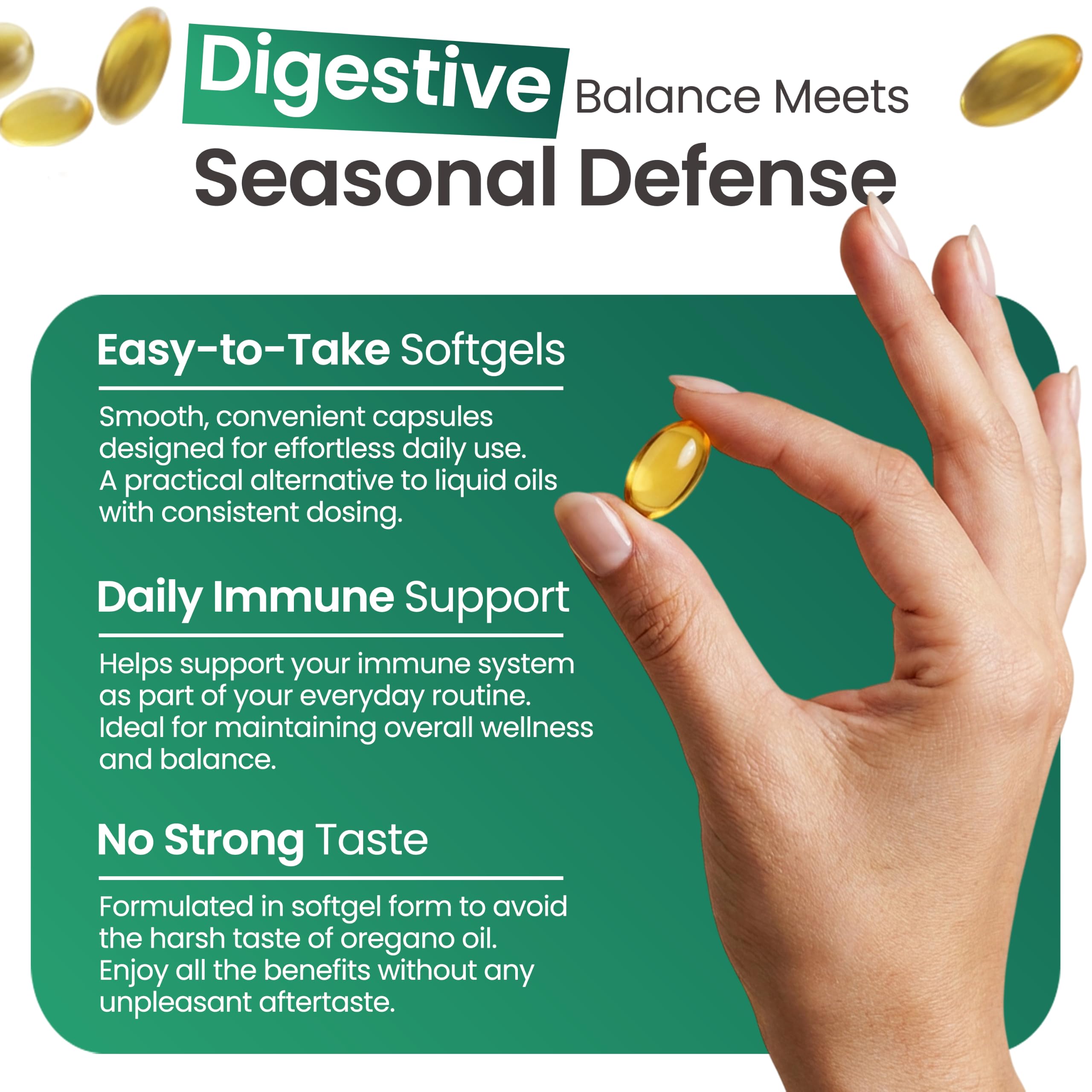 Resilia Oil of Oregano & Black Seed Softgels for Immunity

