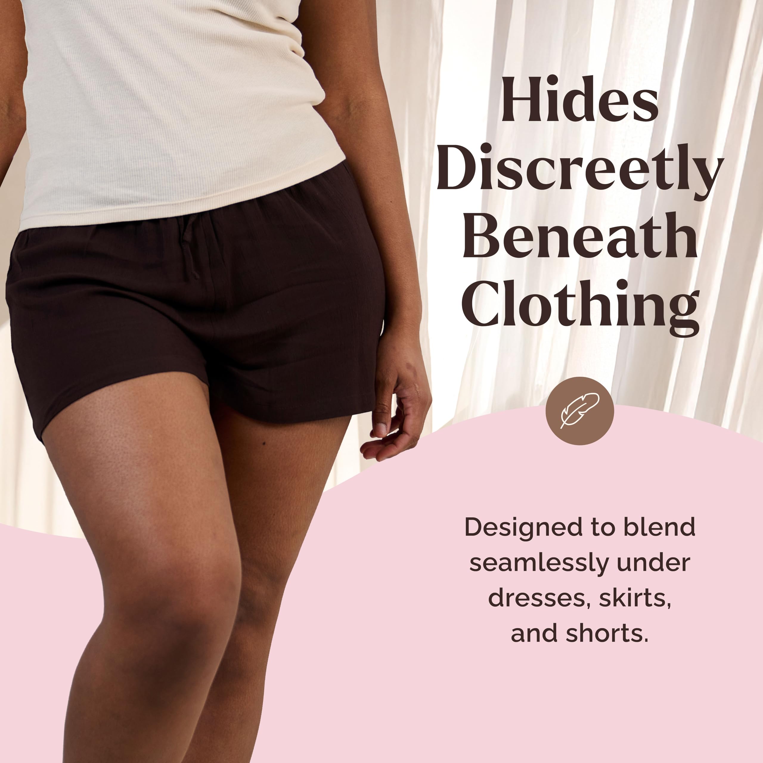 Skinnies Instant Thigh Lift Tape | Clear Sweatproof Adhesive

