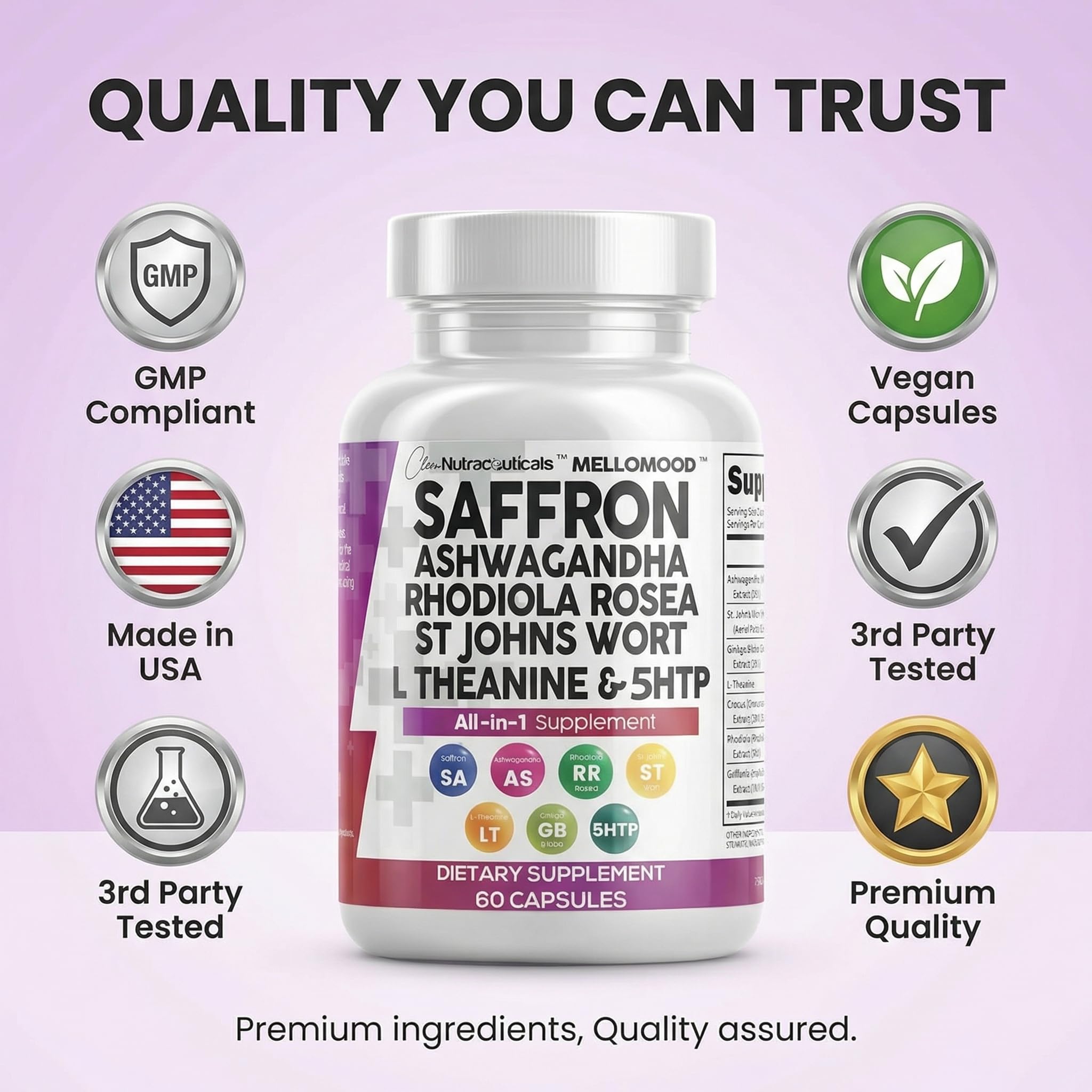 Mellomood Saffron Mood Support Capsules

