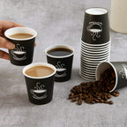 TOPVALUE Disposable Paper Cups for Hot and Cold Drinks

