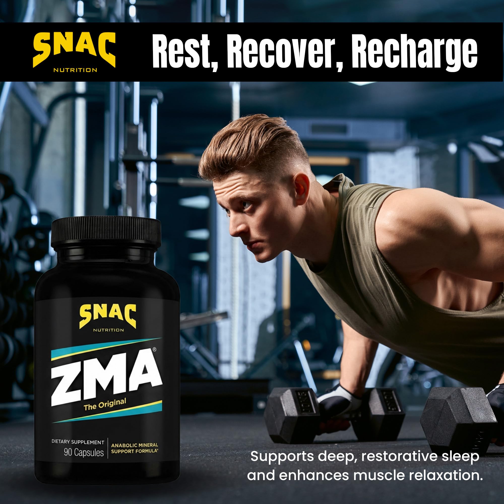 SNAC ZMA Sleep Recovery Supplement

