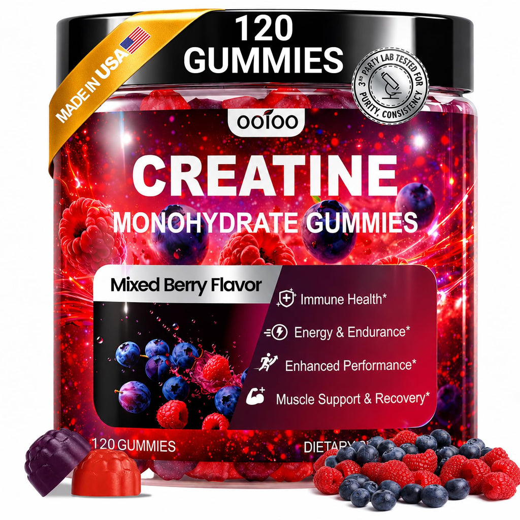 ooioo Creatine Monohydrate Gummies - Sugar Free & Vegan

