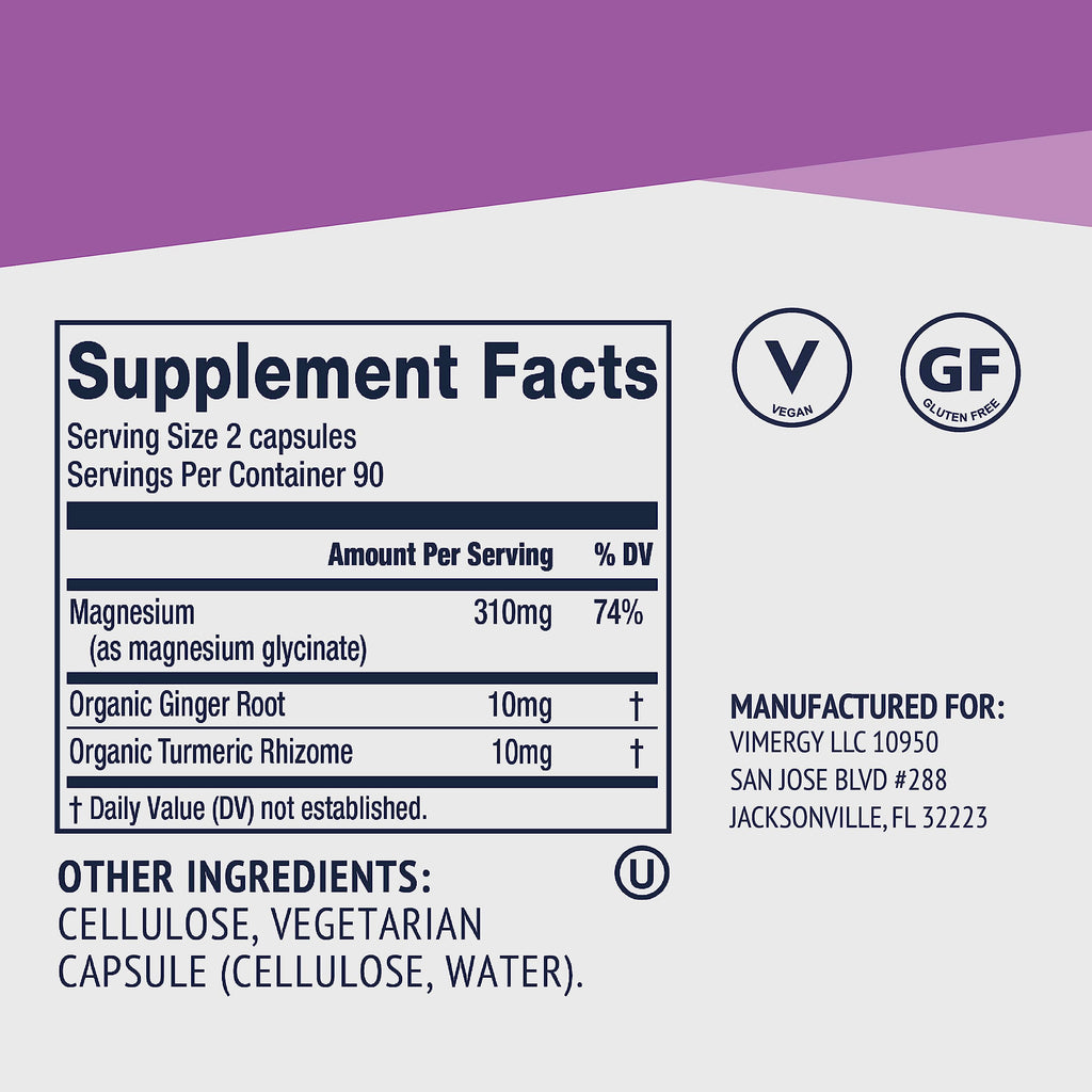 VIMERGY Magnesium Glycinate – Stress Support

