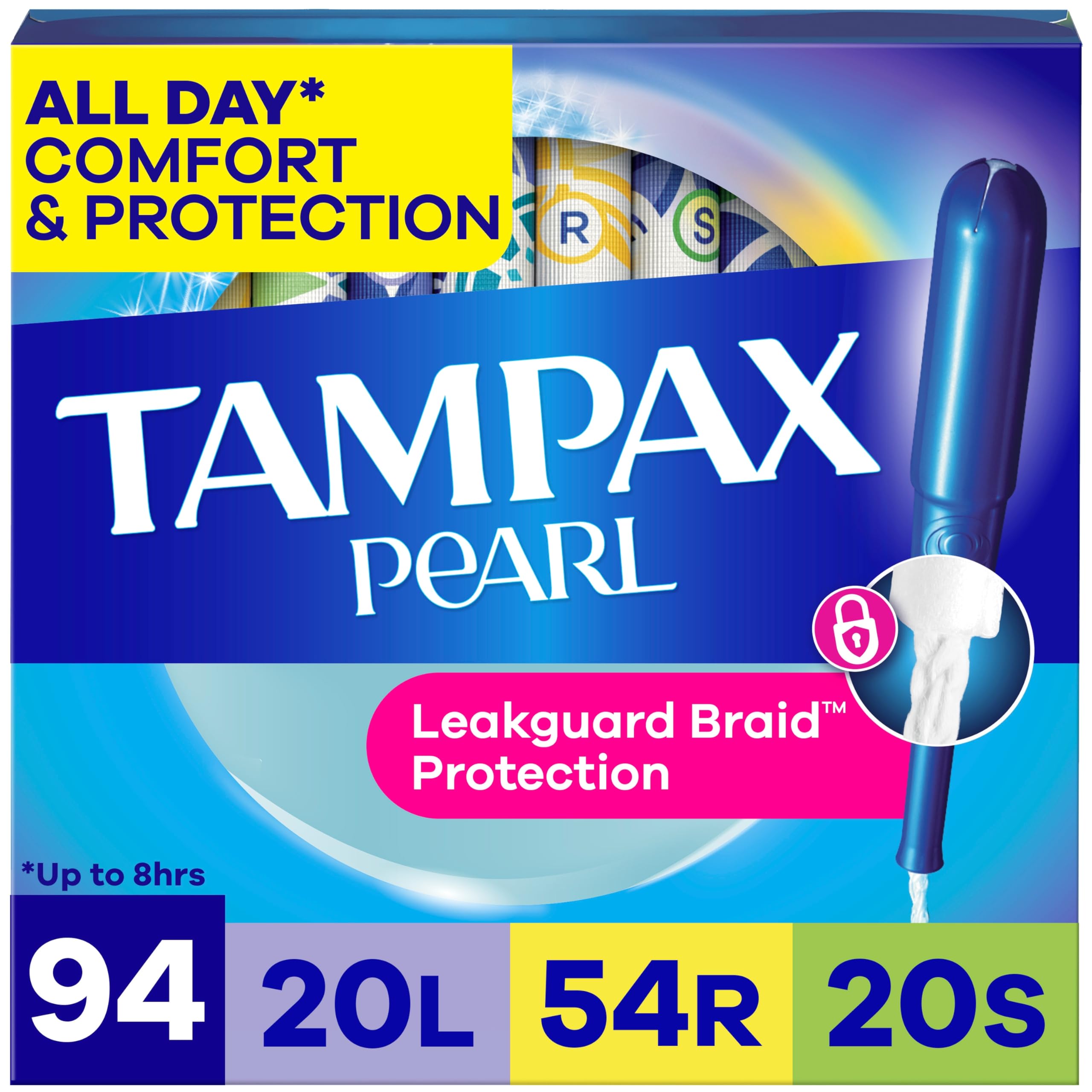 Tampax Pearl Tampons with LeakGuard Braid – Unscented

