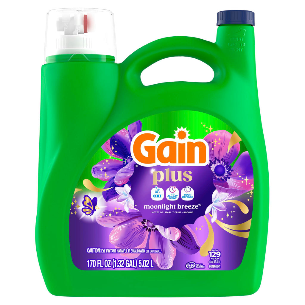 Gain Plus Liquid Laundry Detergent with Oxi - All Machines

