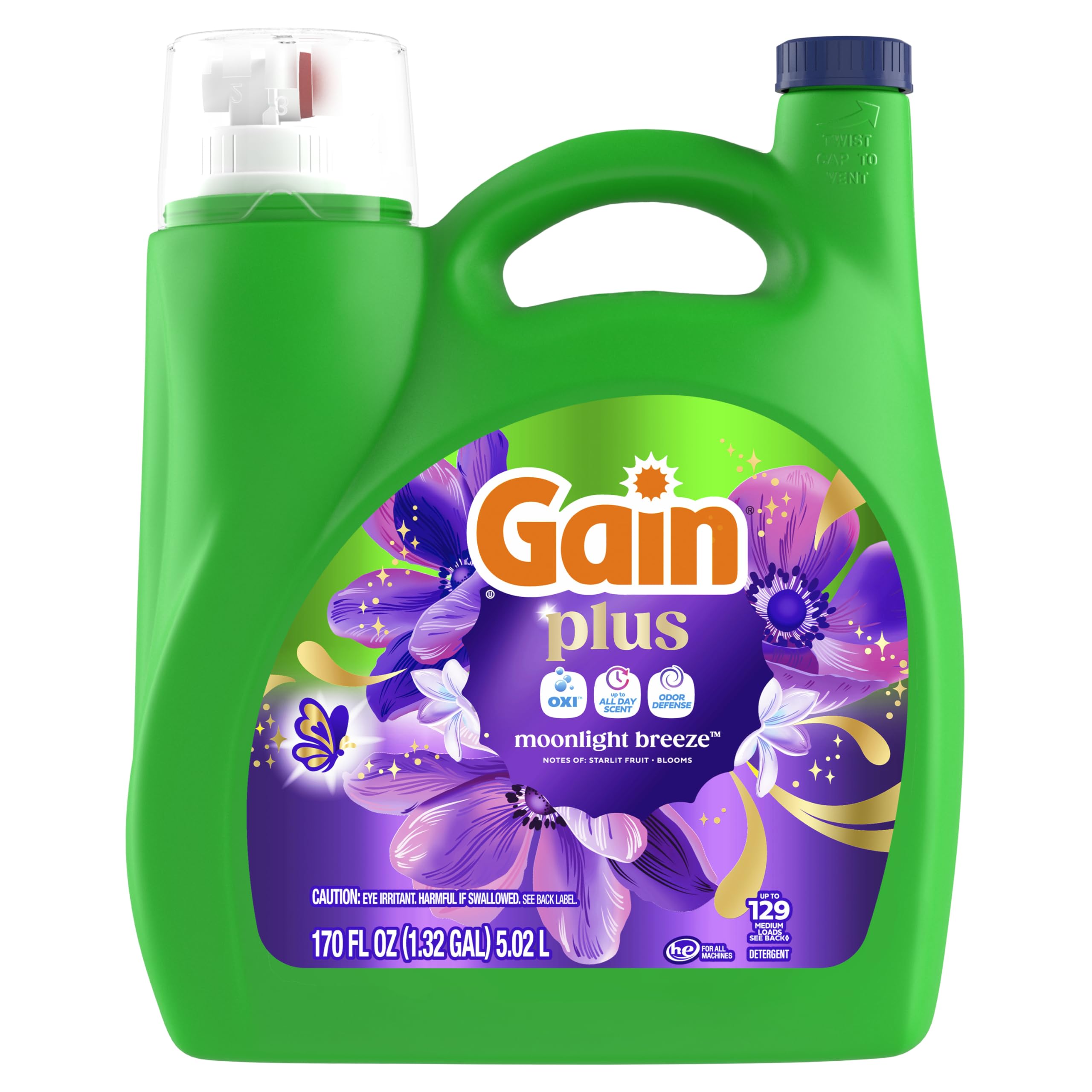 Gain Plus Liquid Laundry Detergent with Oxi - All Machines

