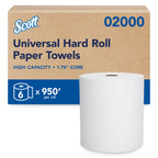 Scott Professional High-Capacity Hard Roll Paper Towels - White, Purple Core Compatible