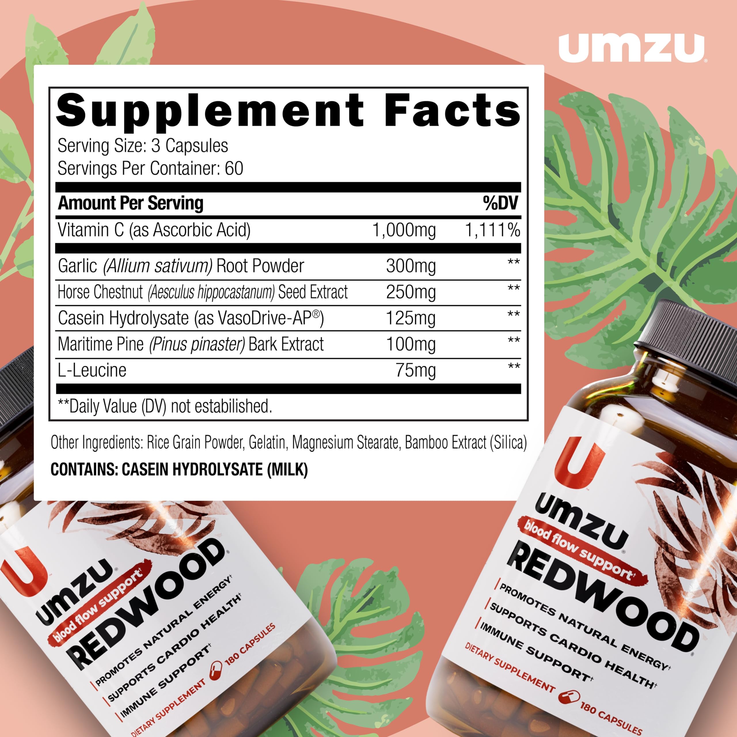 UMZU Redwood Nitric Oxide Booster – Healthy Circulation

