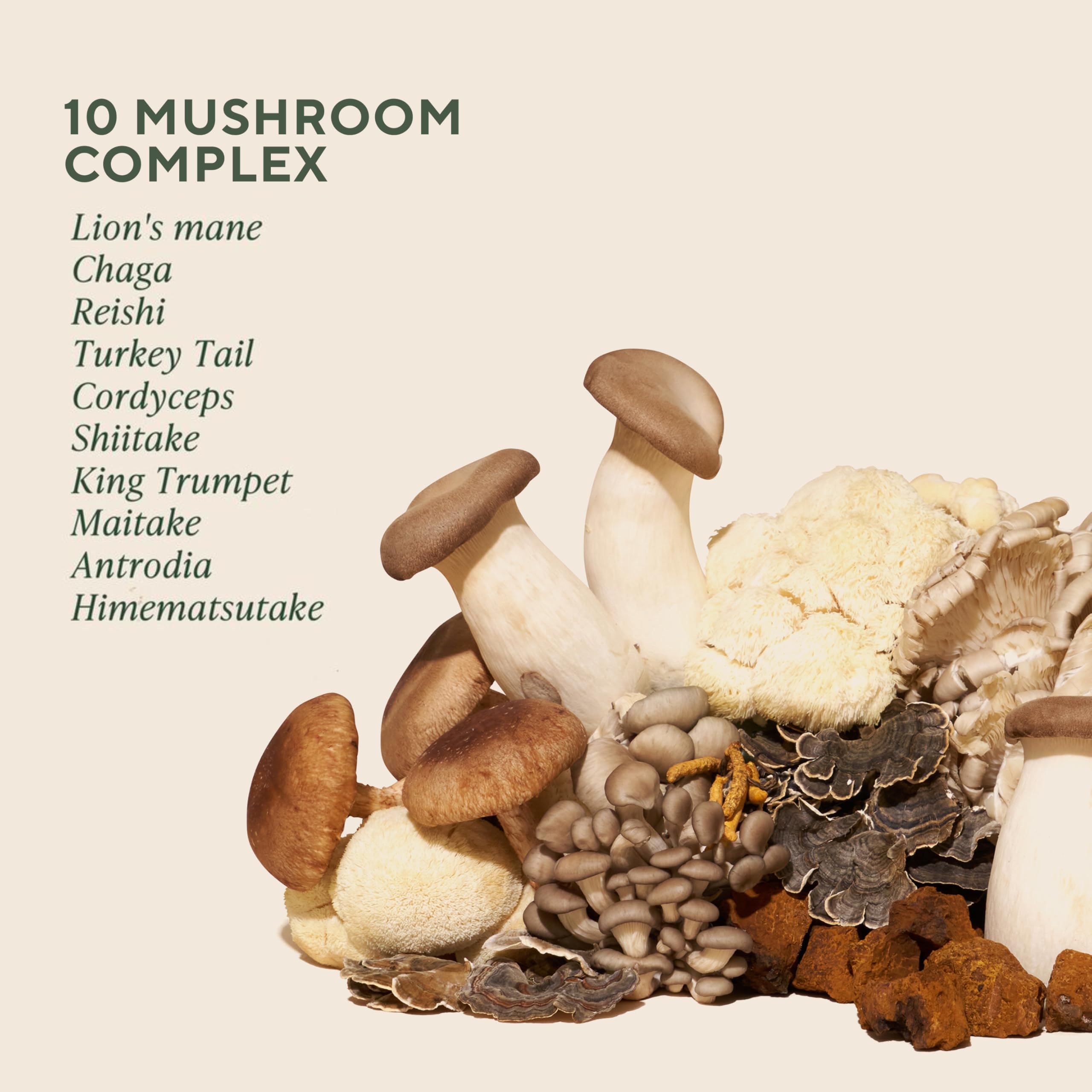 Mushroom Capsules by Om - Master Blend Organic Ashwagandha

