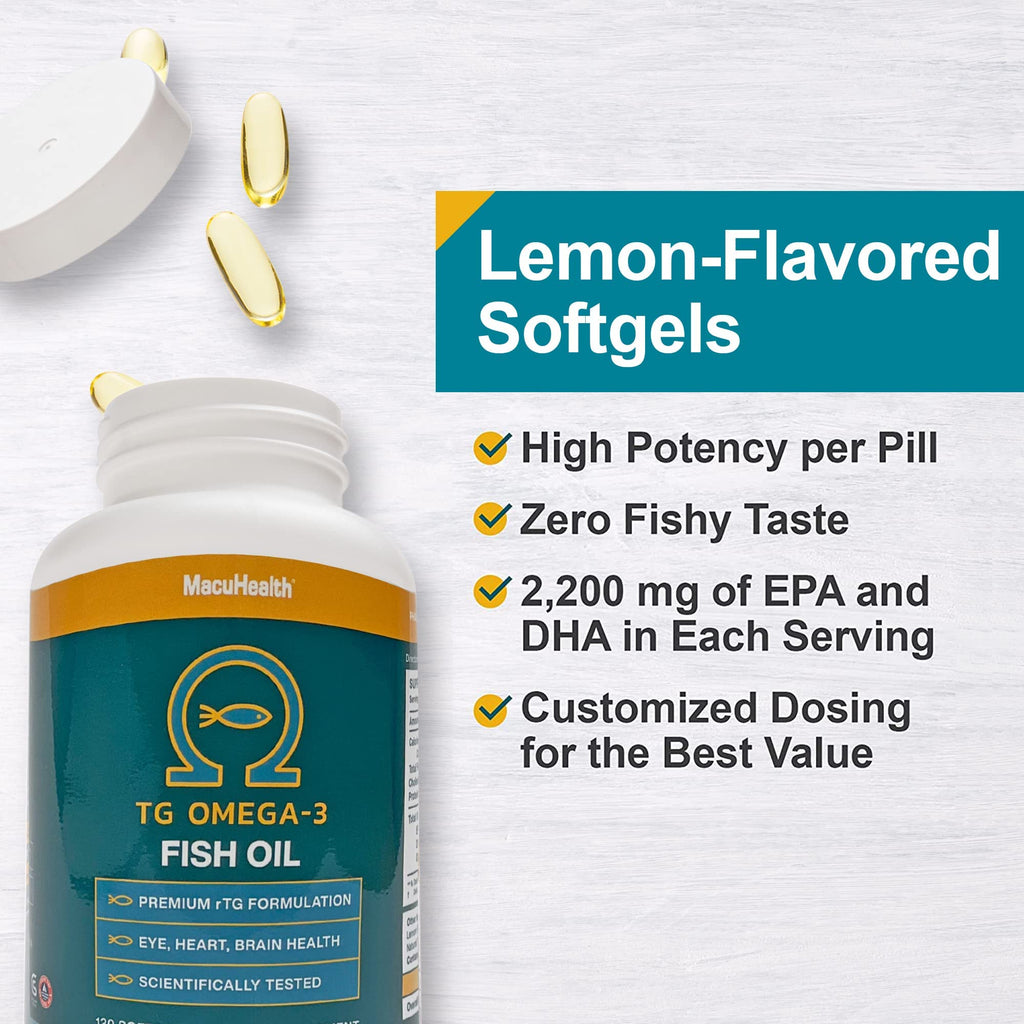 MacuHealth Omega-3 Fish Oil for Eye and Brain Health


