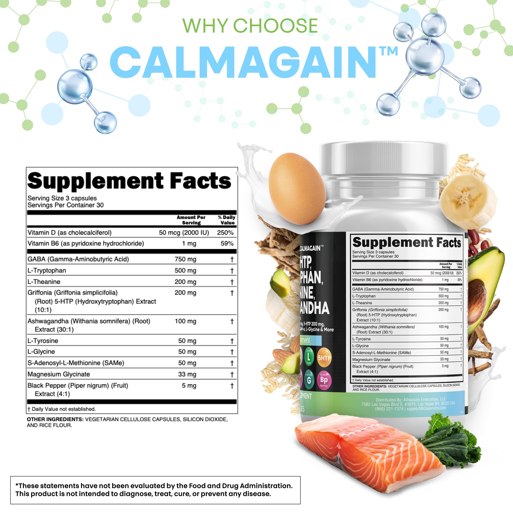 Mood Support CalmAgain by Clean Nutraceuticals

