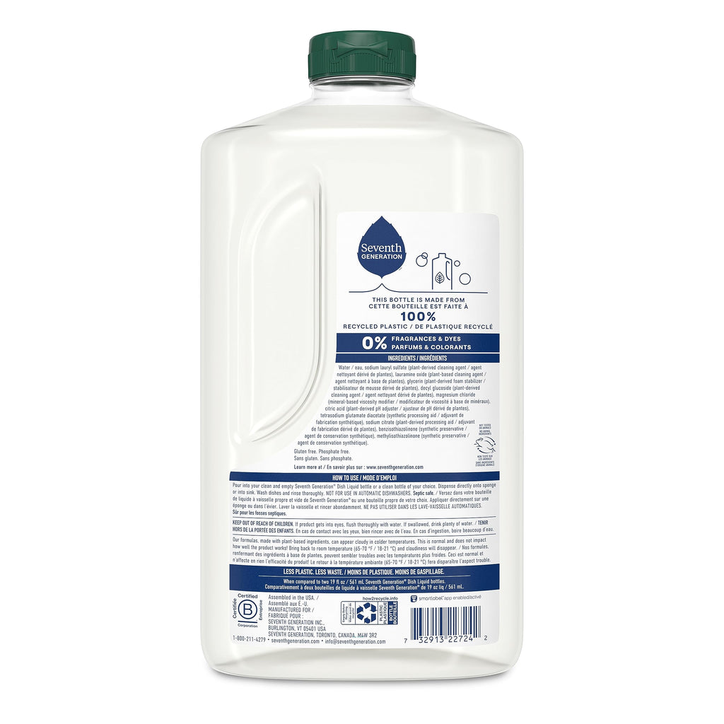 Seventh Generation Dish Soap Refill | Plant-Based Cleaning

