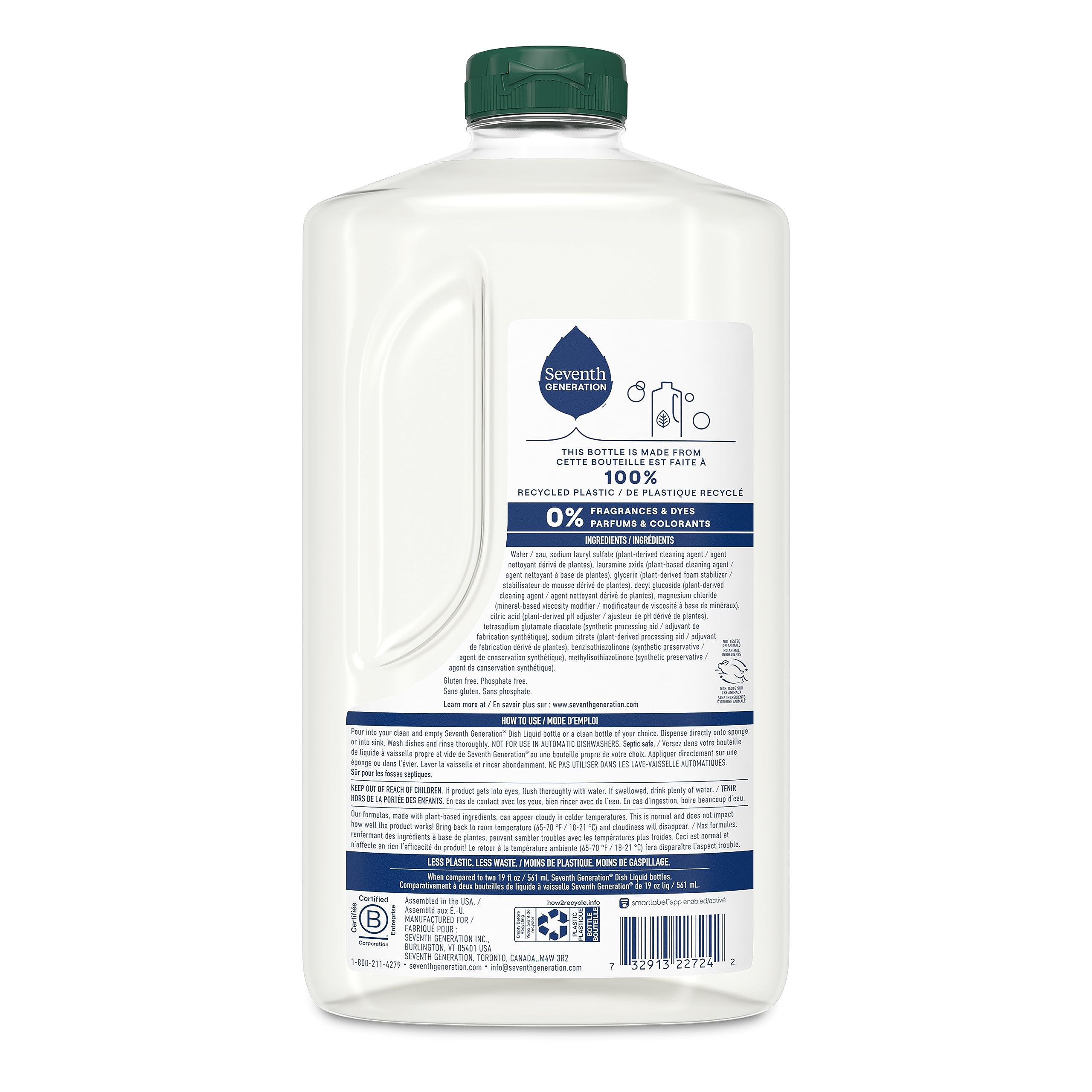 Seventh Generation Dish Soap Refill | Plant-Based Cleaning

