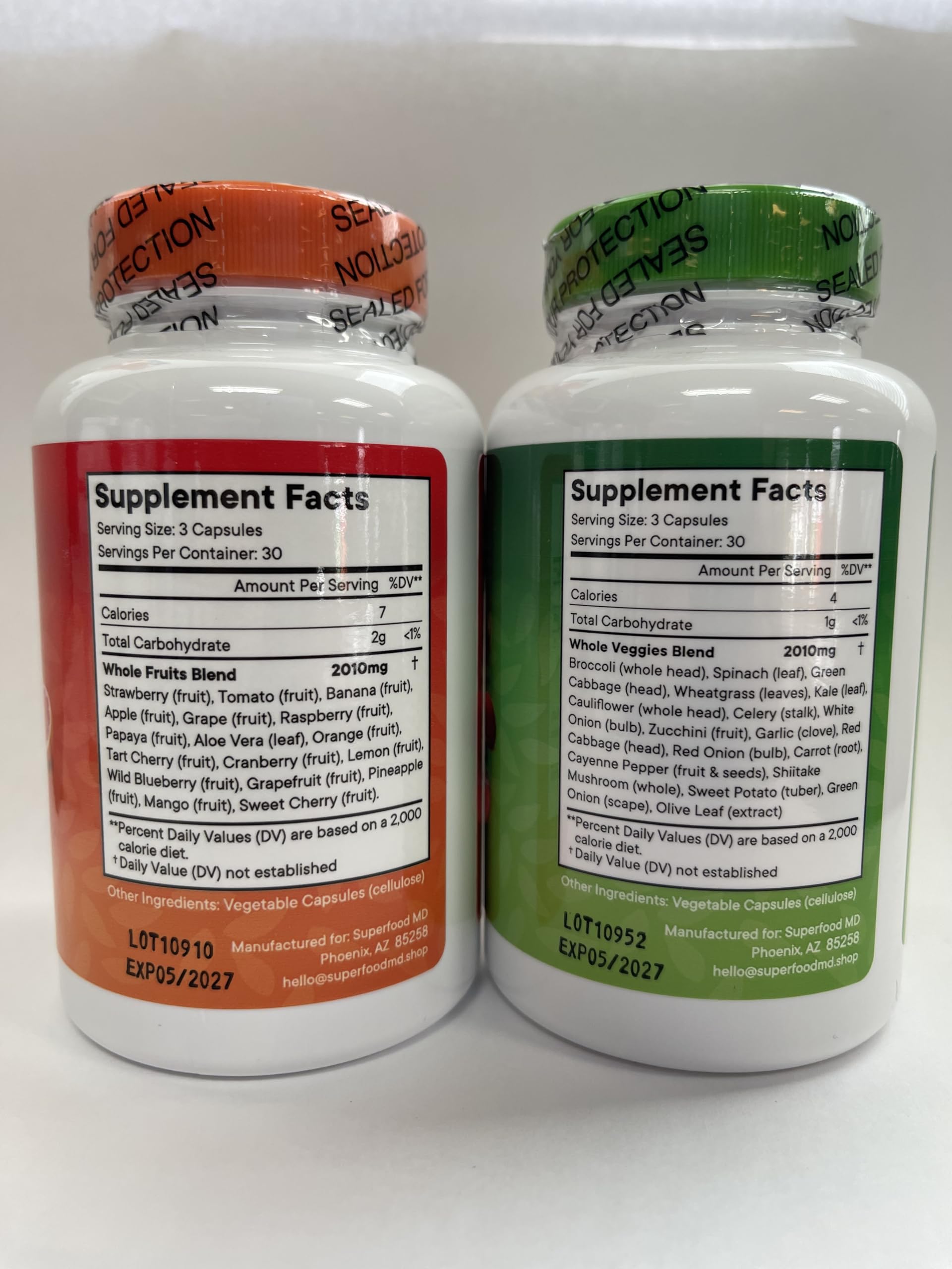 Superfood MD Fruits & Veggies Supplement with Beta Carotene

