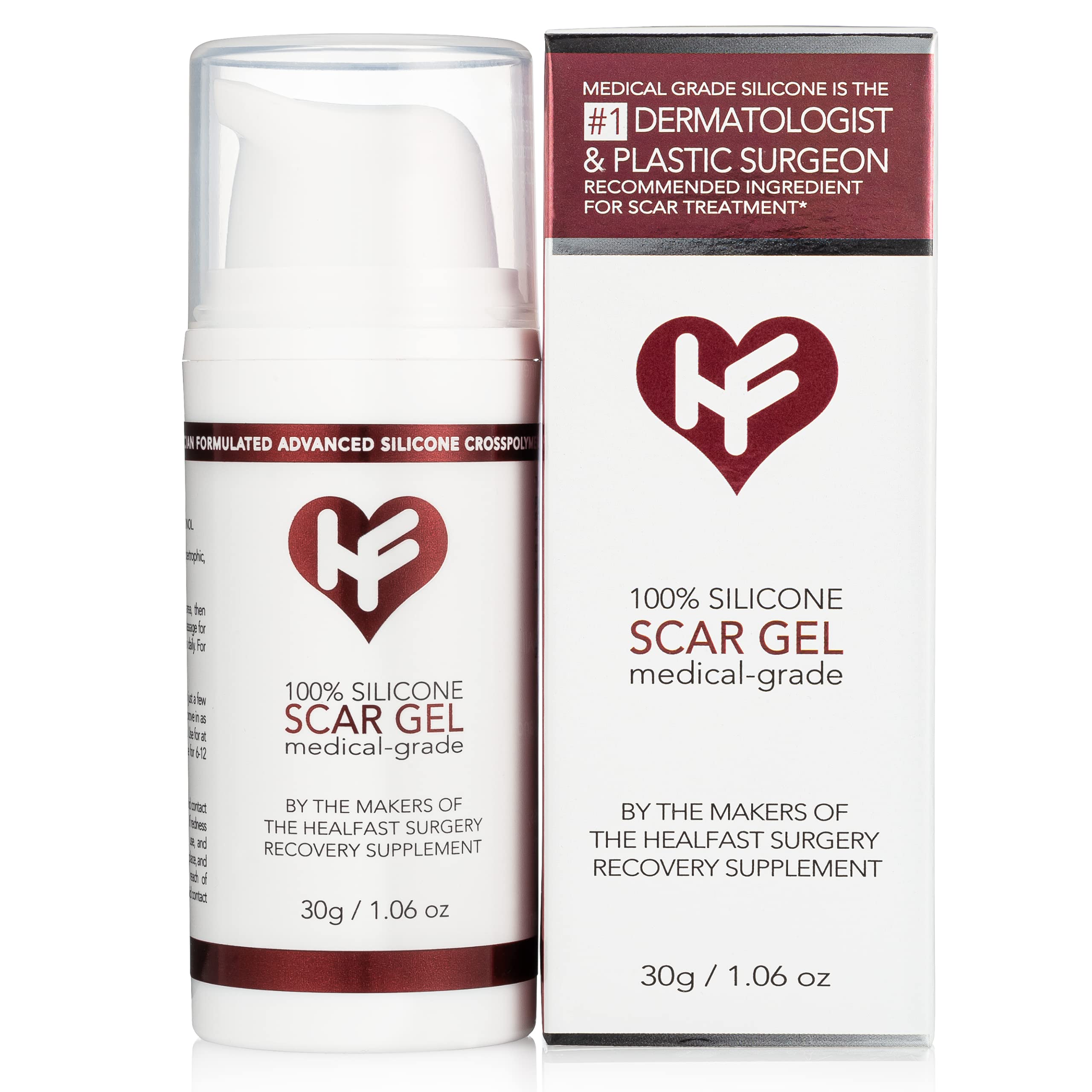 HealFast Silicone Scar Gel & Cream - Medical Grade Treatment

