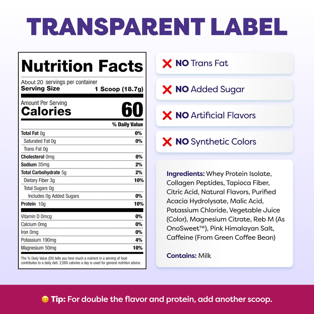 Javvy Clear Protein Refresher Drink Mix | 10g Protein


