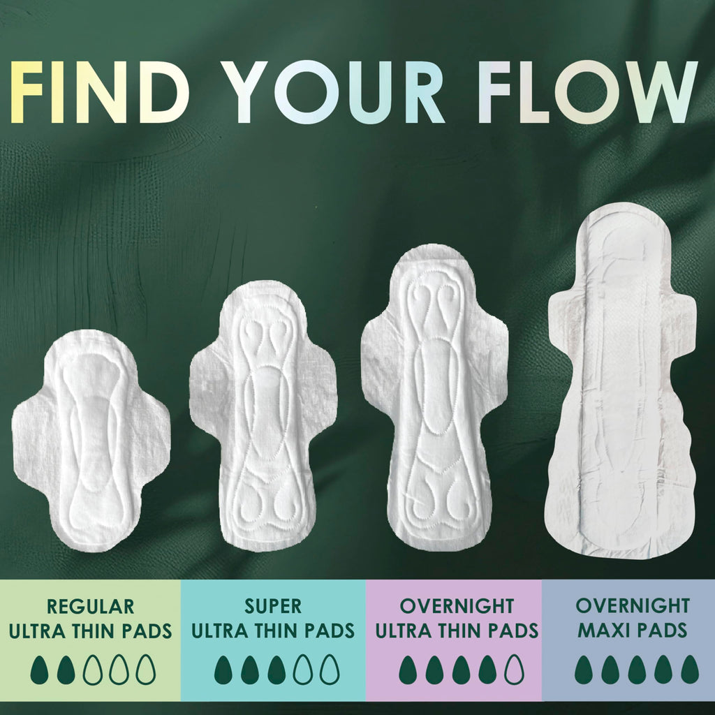 L. Maxi Pads with Organic Cotton Top Layer Unscented Wings

