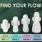 L. Maxi Pads with Organic Cotton Top Layer Unscented Wings

