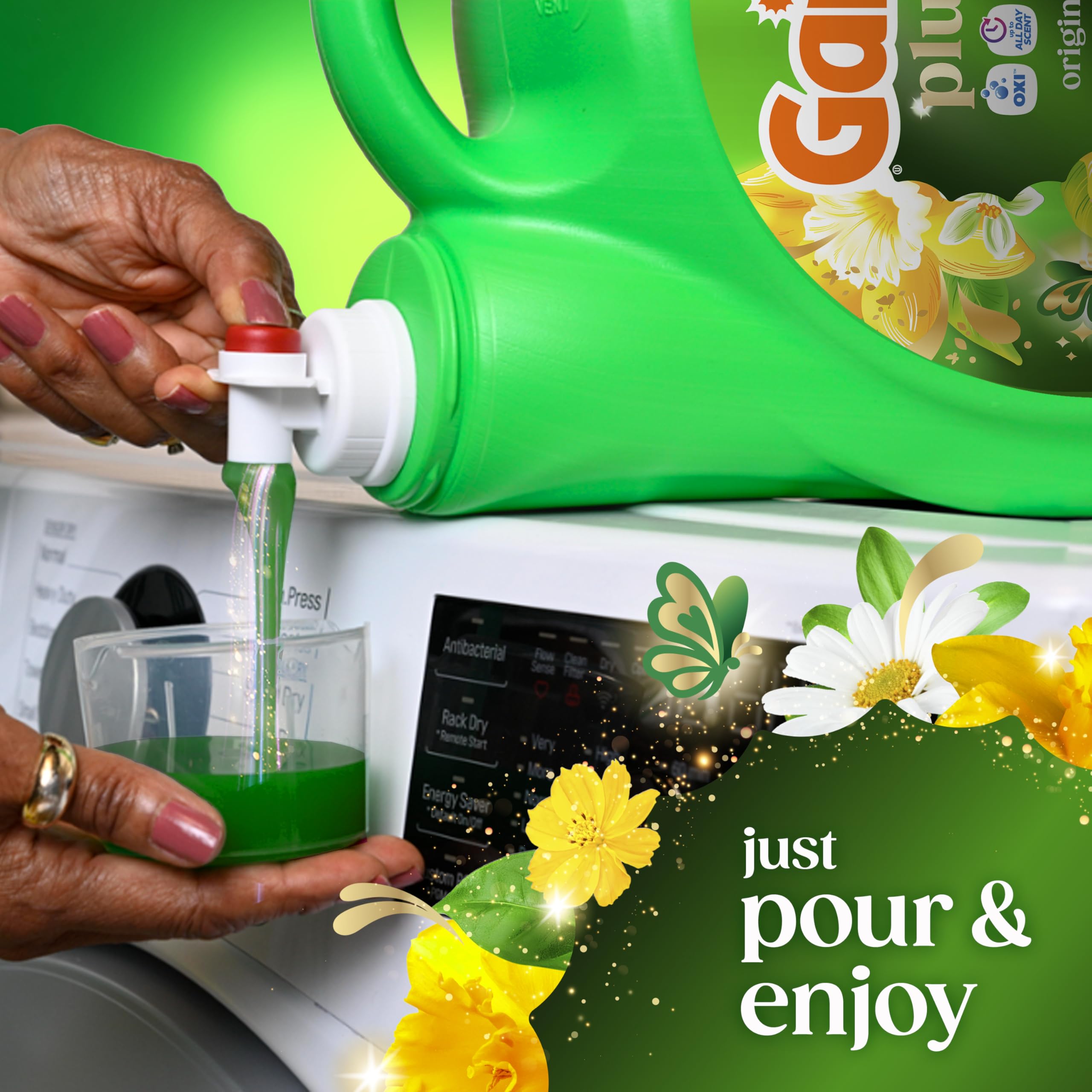 Gain Plus Liquid Laundry Detergent with Oxi Original Scent

