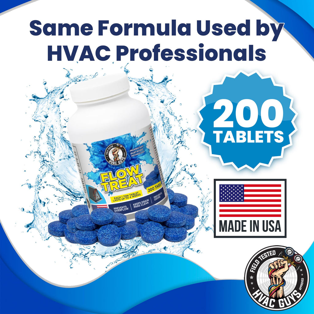 HVAC GUYS Flow Treat Tabs - AC Drain Cleaner

