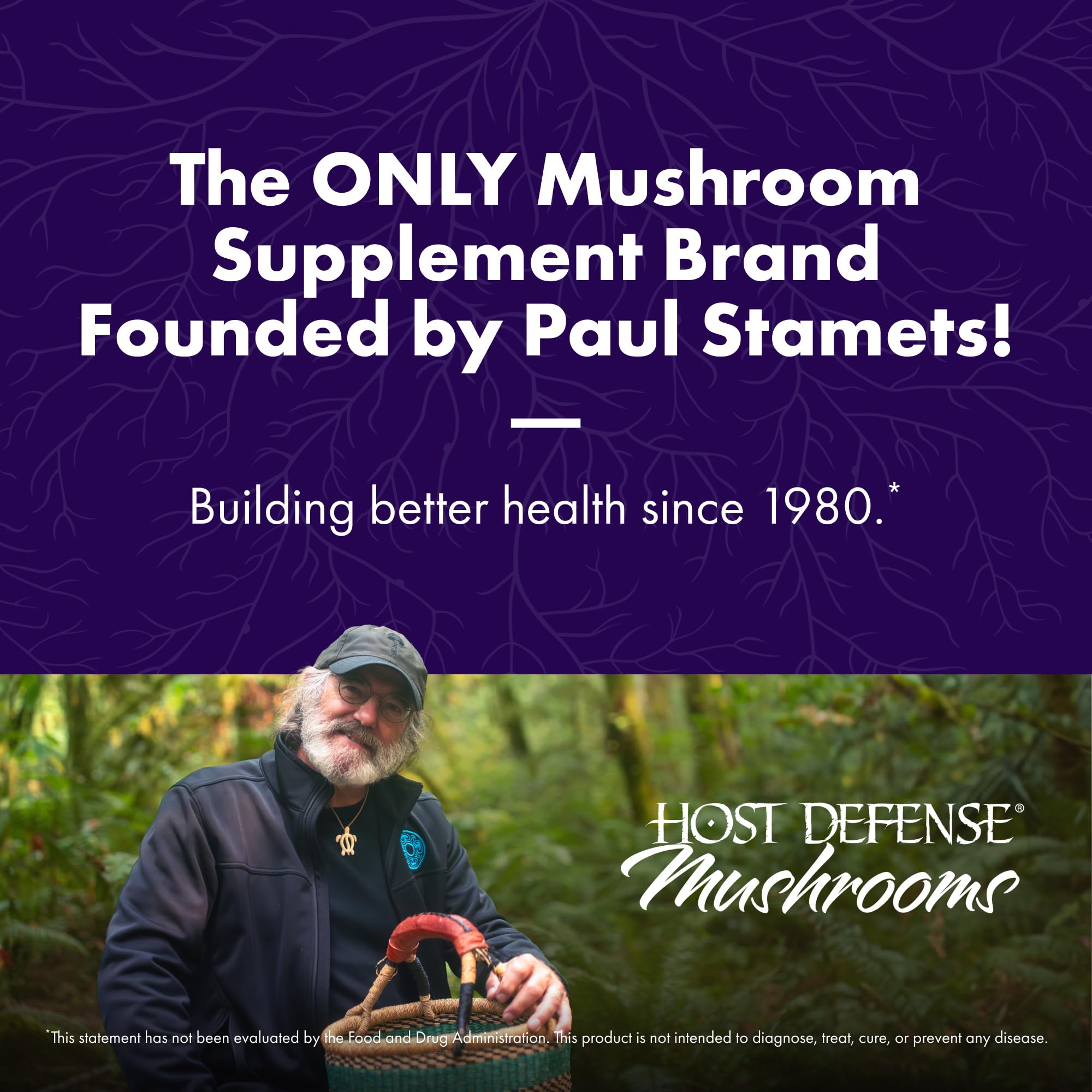 Brain Capsules by Host Defense – Lion's Mane, Reishi & Cordyceps

