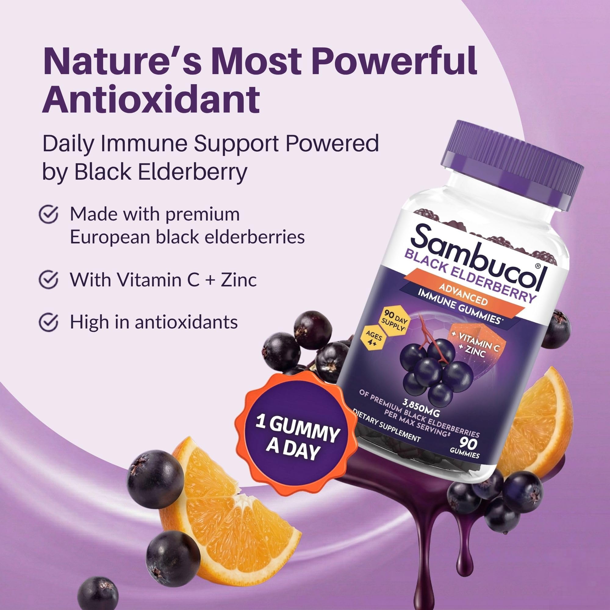 Sambucol Elderberry Gummies – Immune Support

